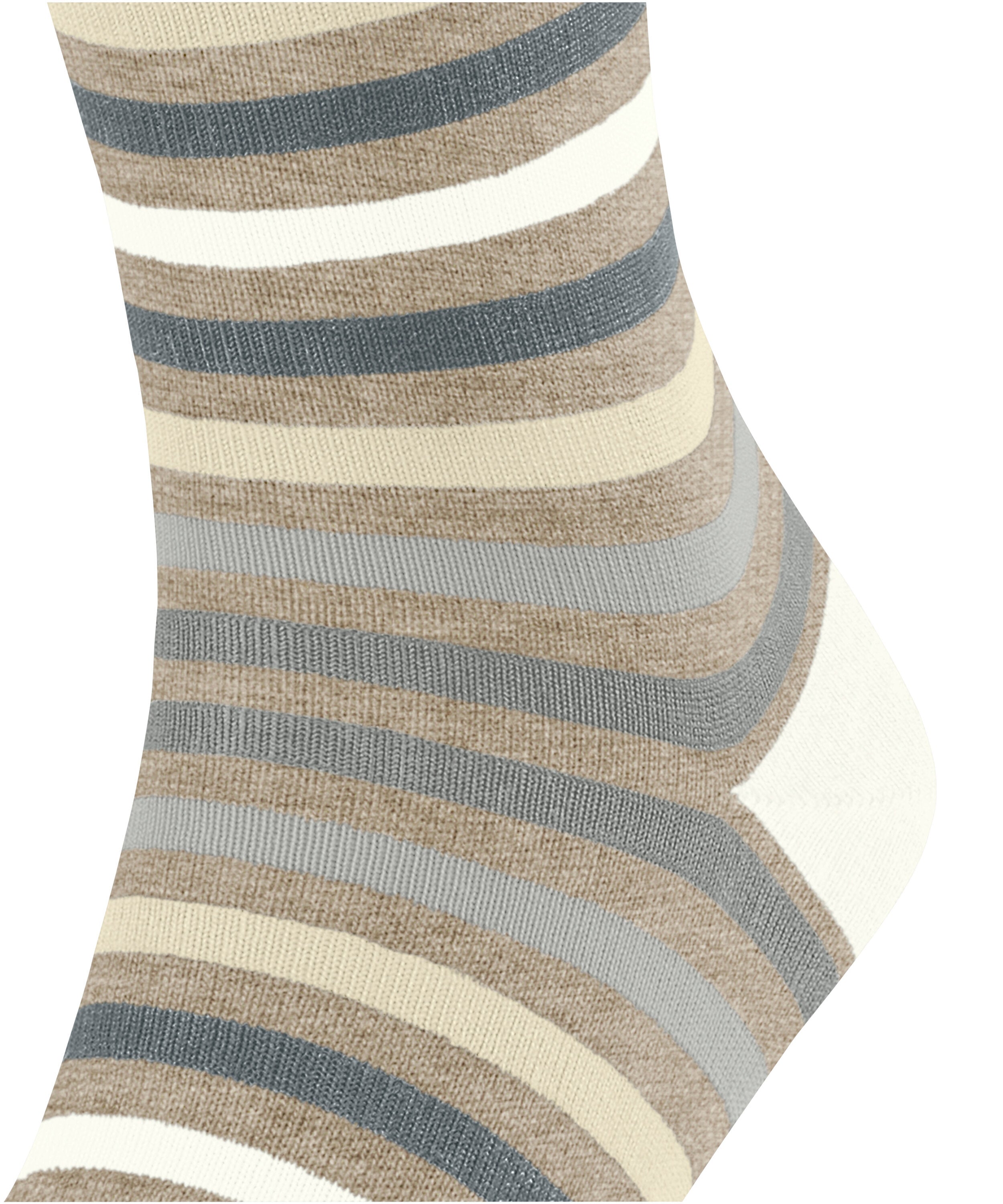 Falke Tinted Stripe Men Socks - Men - beige mel.
