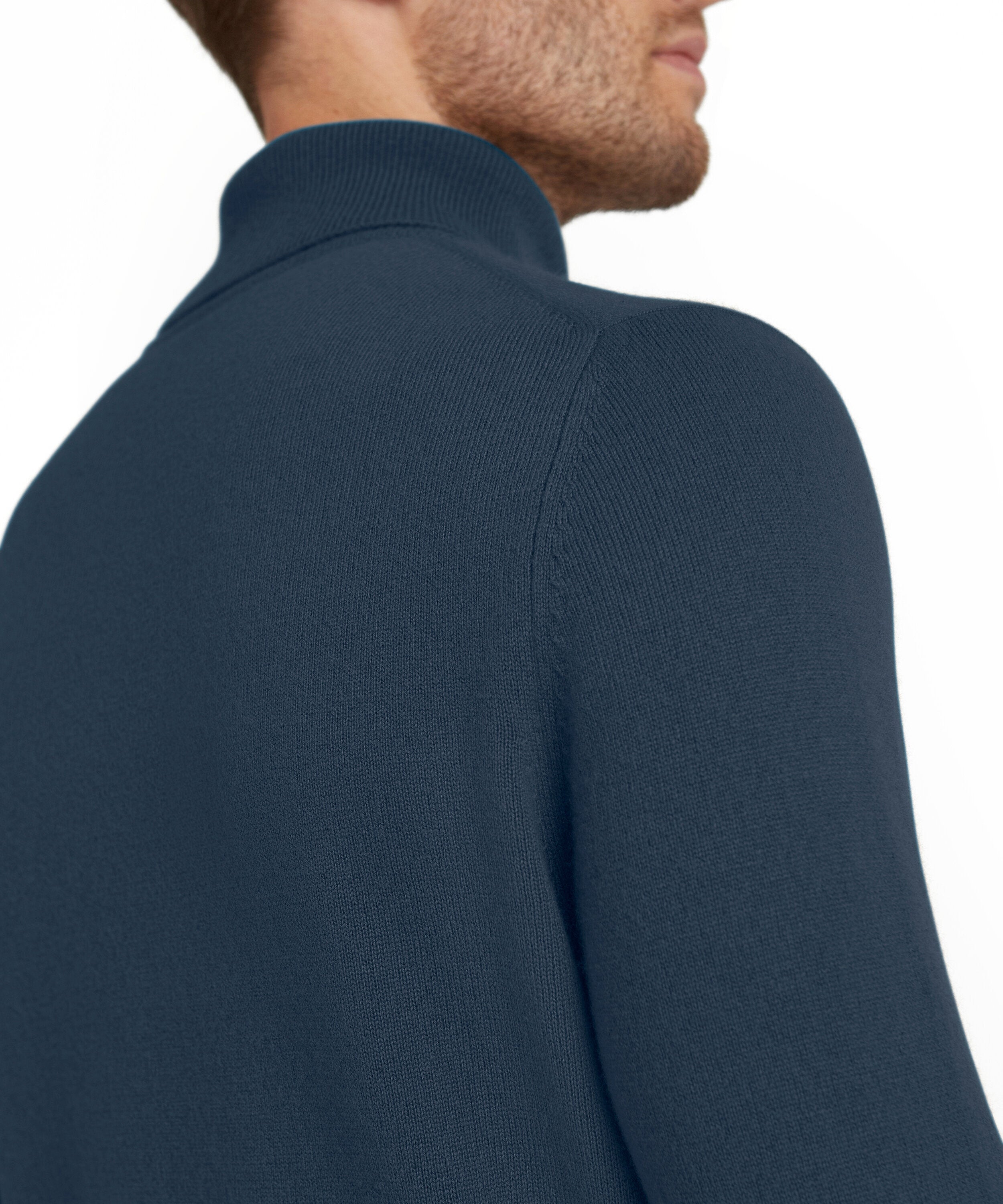 Falke Men Pullover Round-neck - Men - space blue