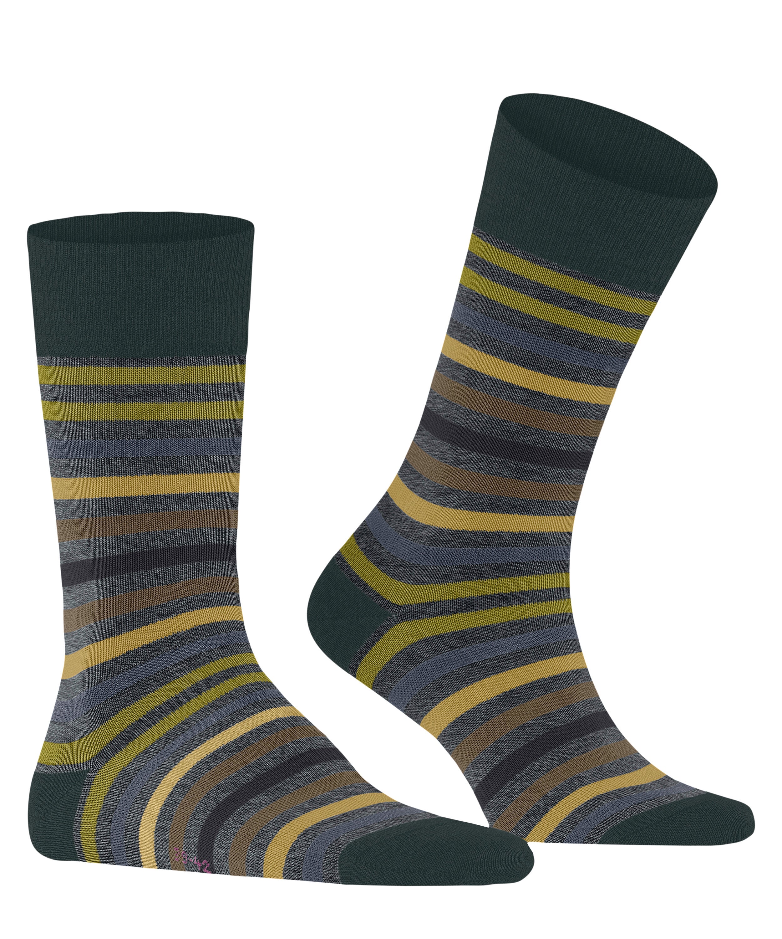 Falke Tinted Stripe Men Socks - Men - steel mel.