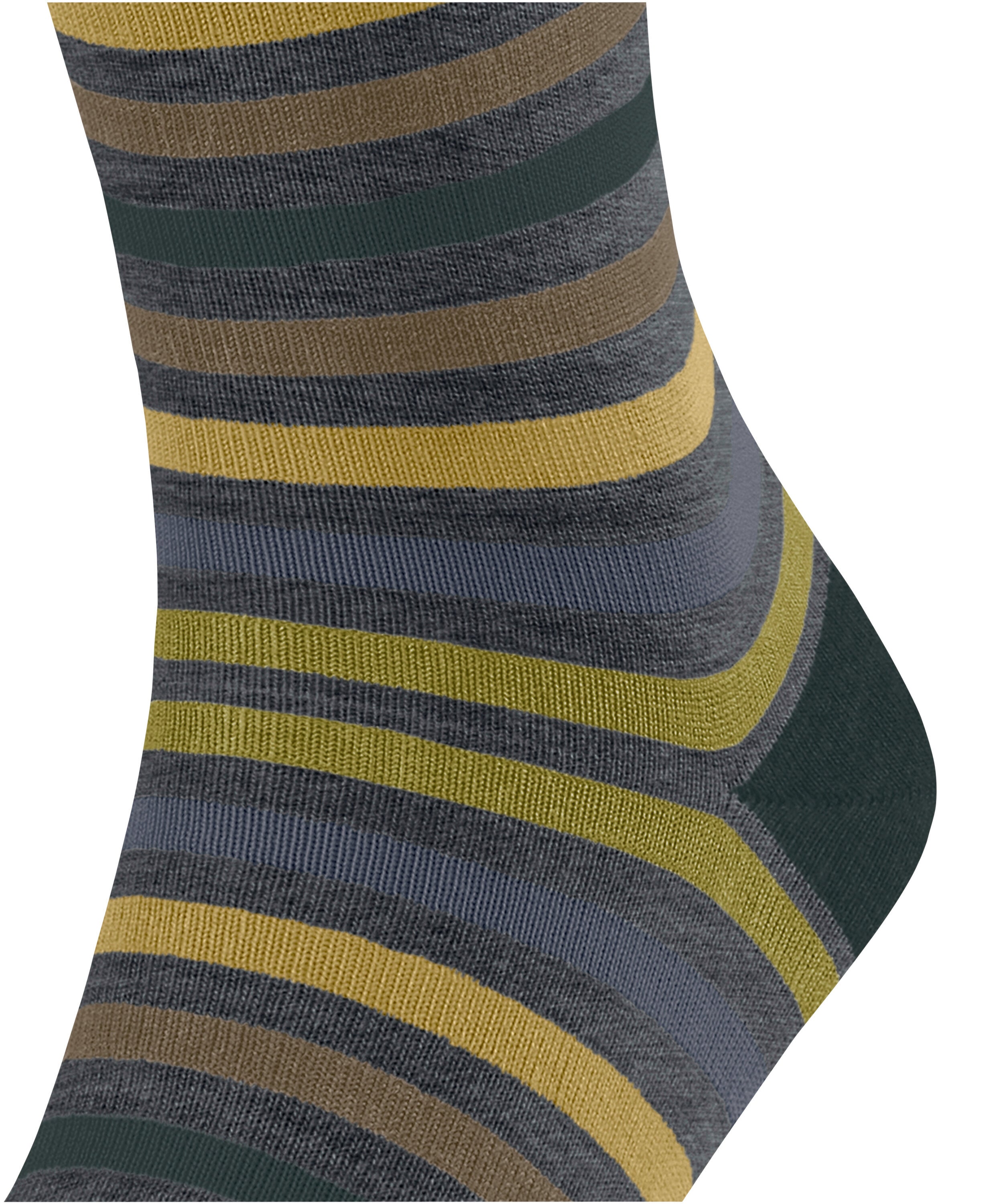 Falke Tinted Stripe Men Socks - Men - steel mel.