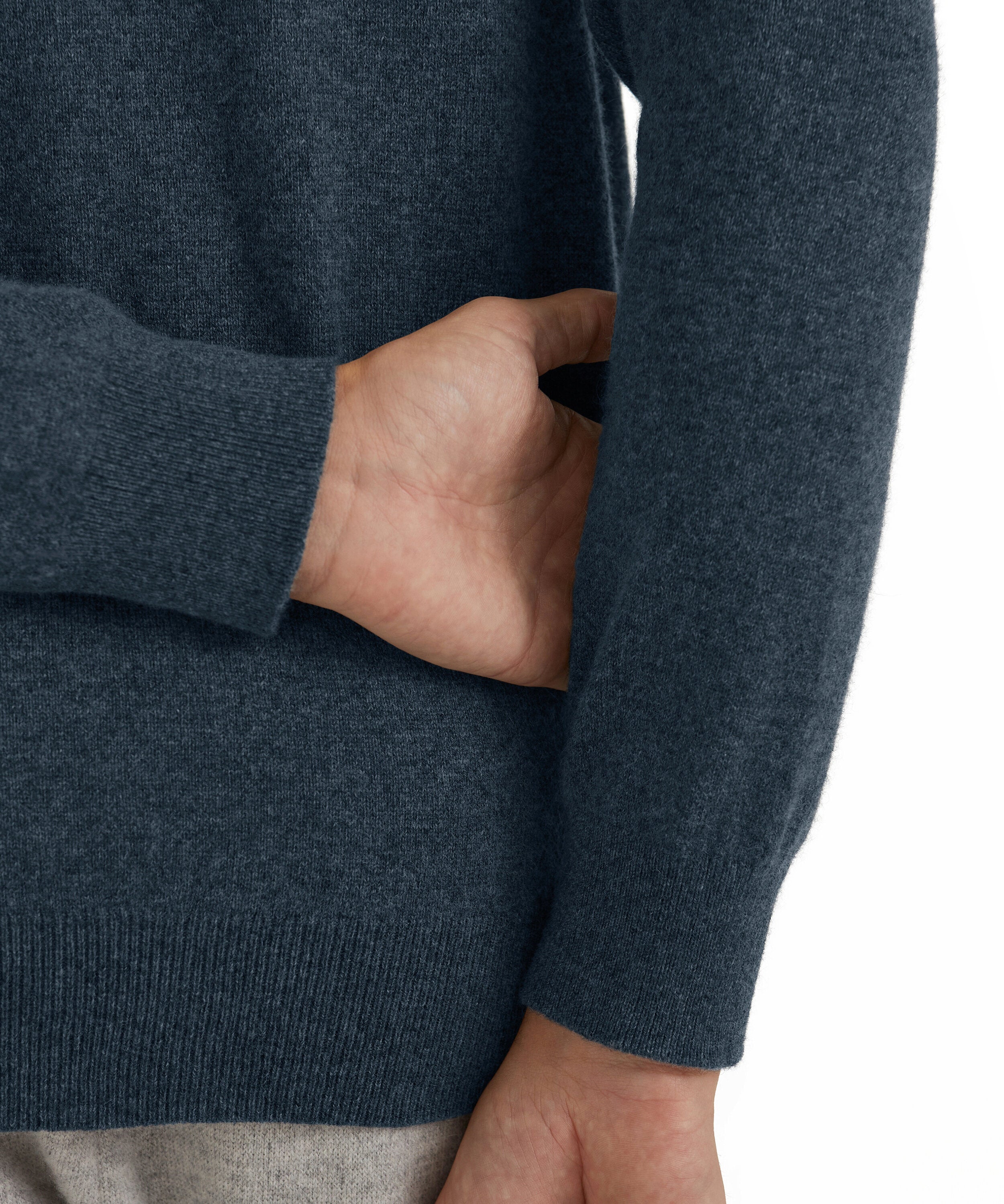 Falke Men Pullover V-neck - Men - space blue