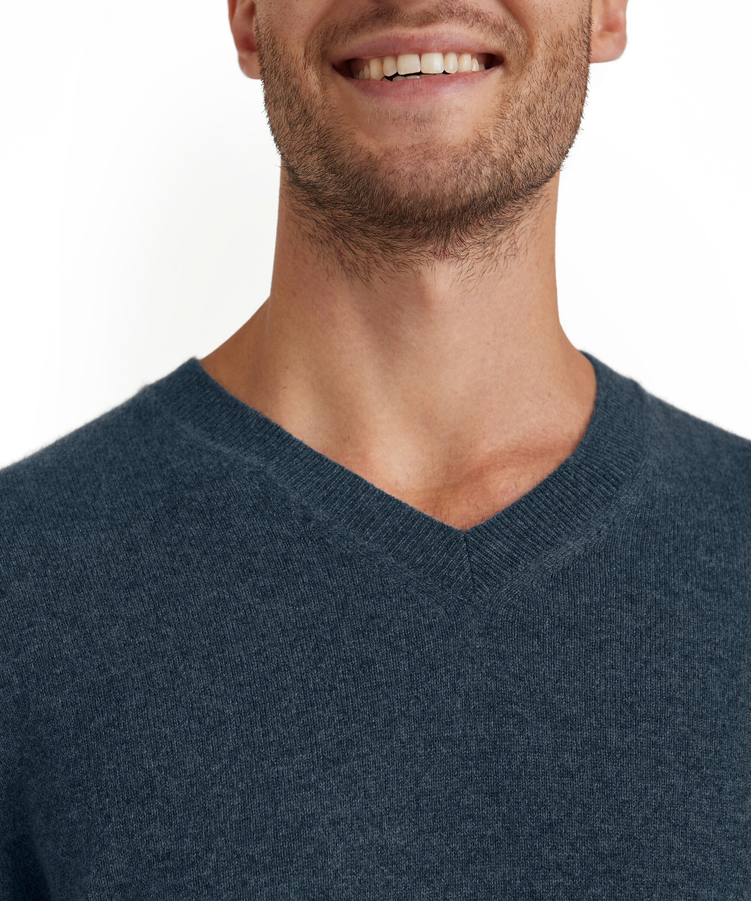 Falke Men Pullover V-neck - Men - space blue