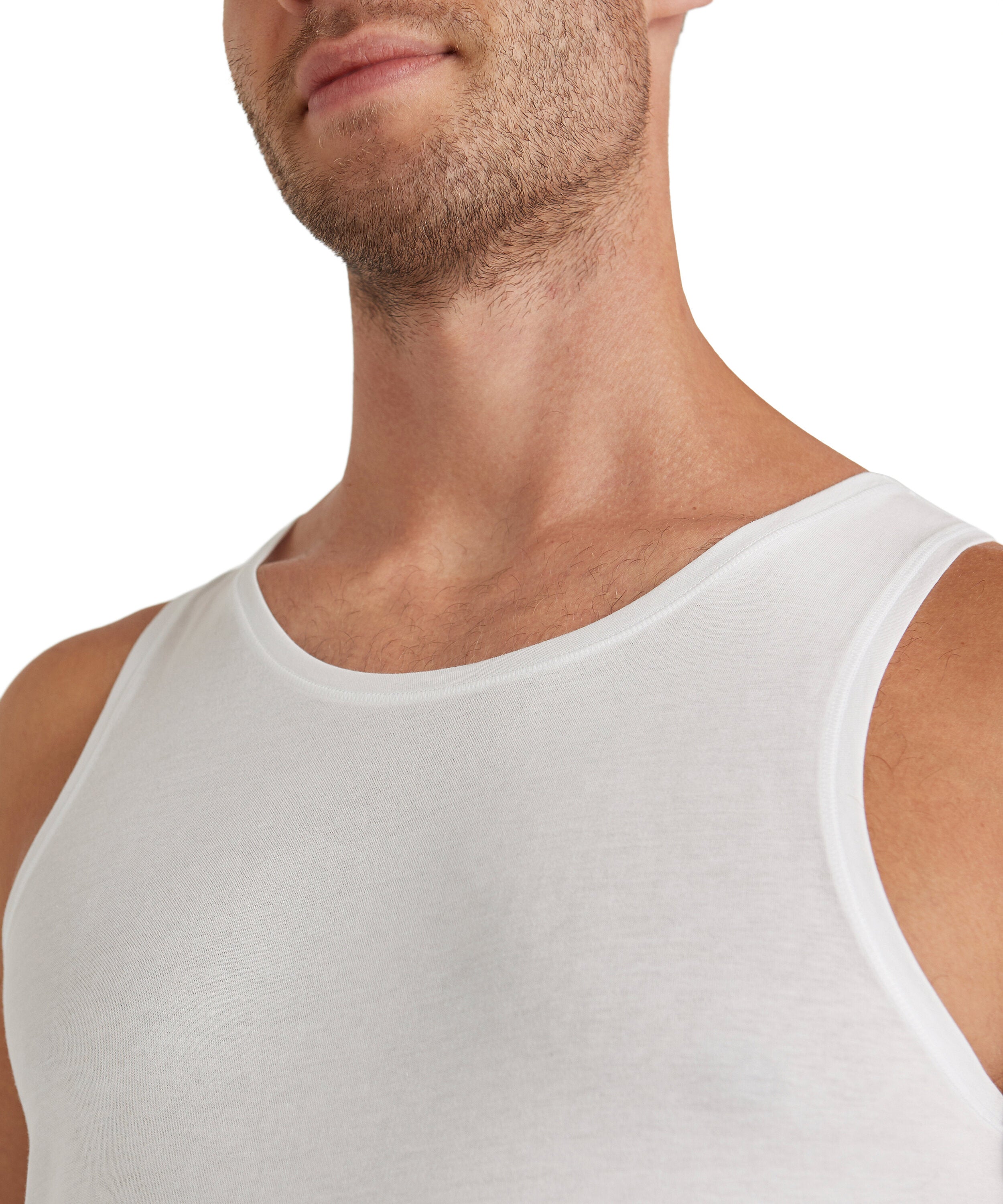 Falke Men Top Round-neck Daily Natural - Men - white