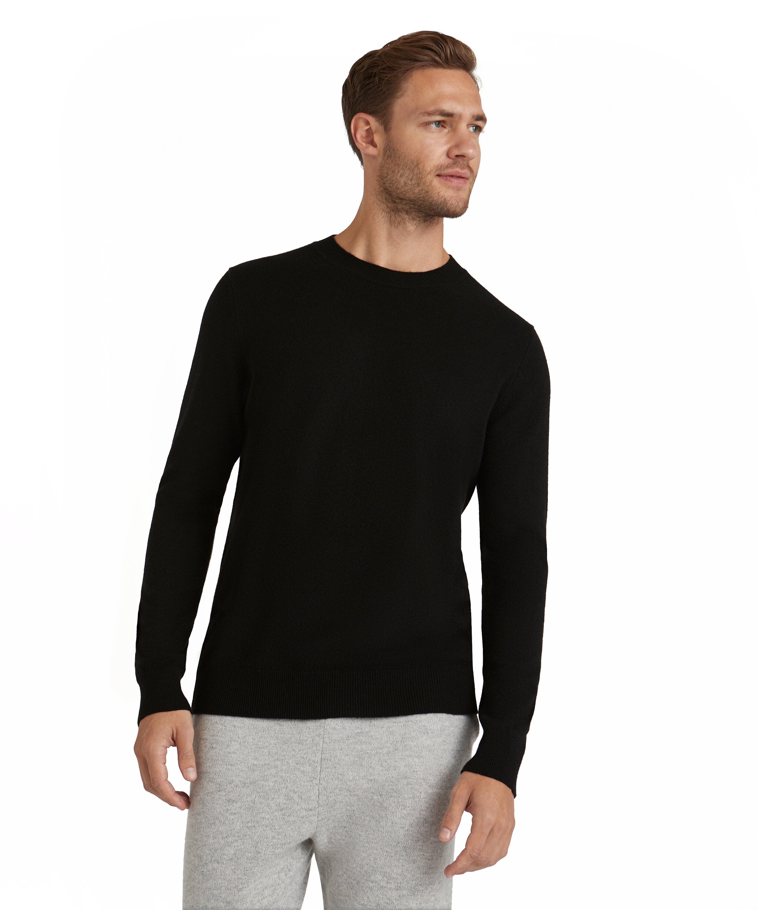 Falke Men Pullover Round-neck - Men - black