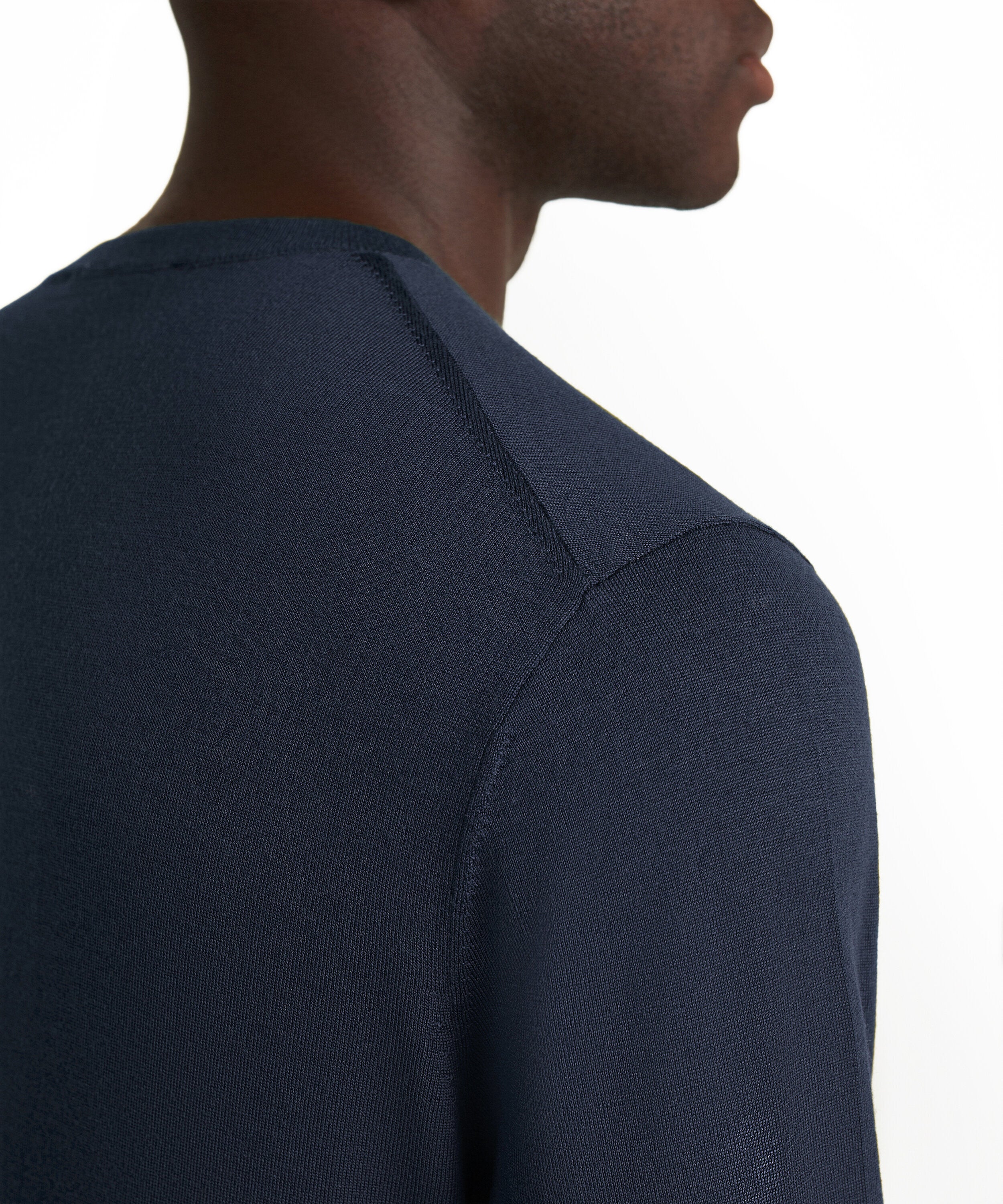 Falke Men Pullover Round-neck - Men - space blue