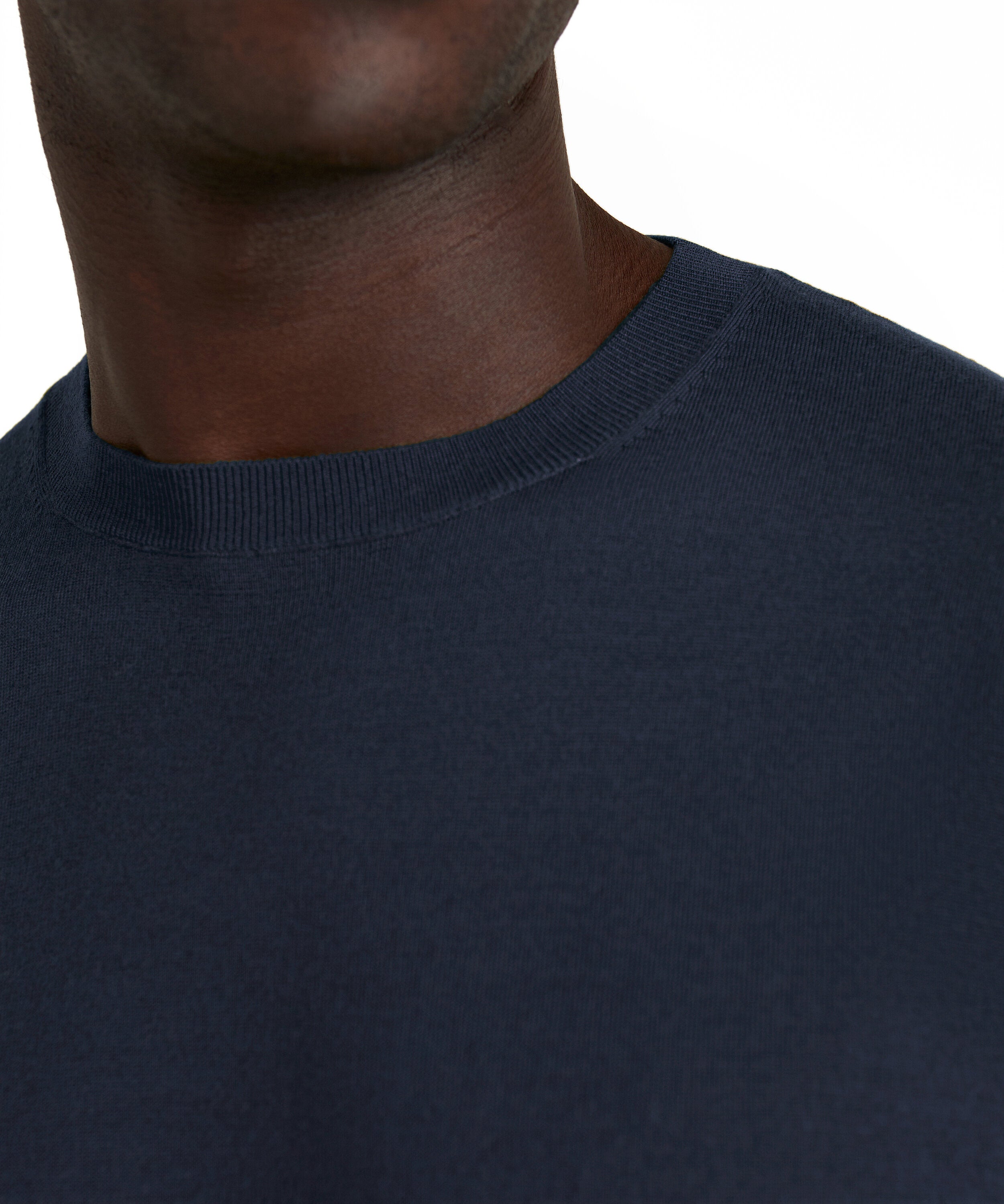 Falke Men Pullover Round-neck - Men - space blue