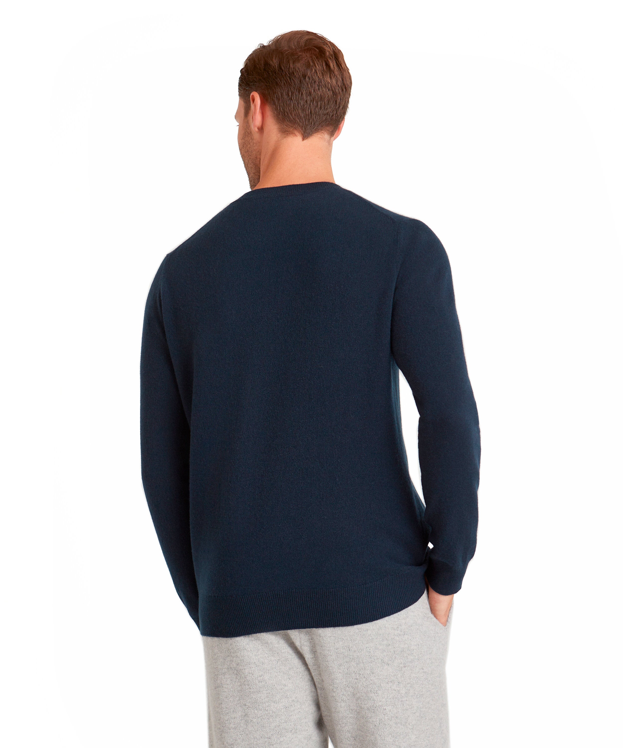 Falke Men Pullover Round-neck - Men - space blue