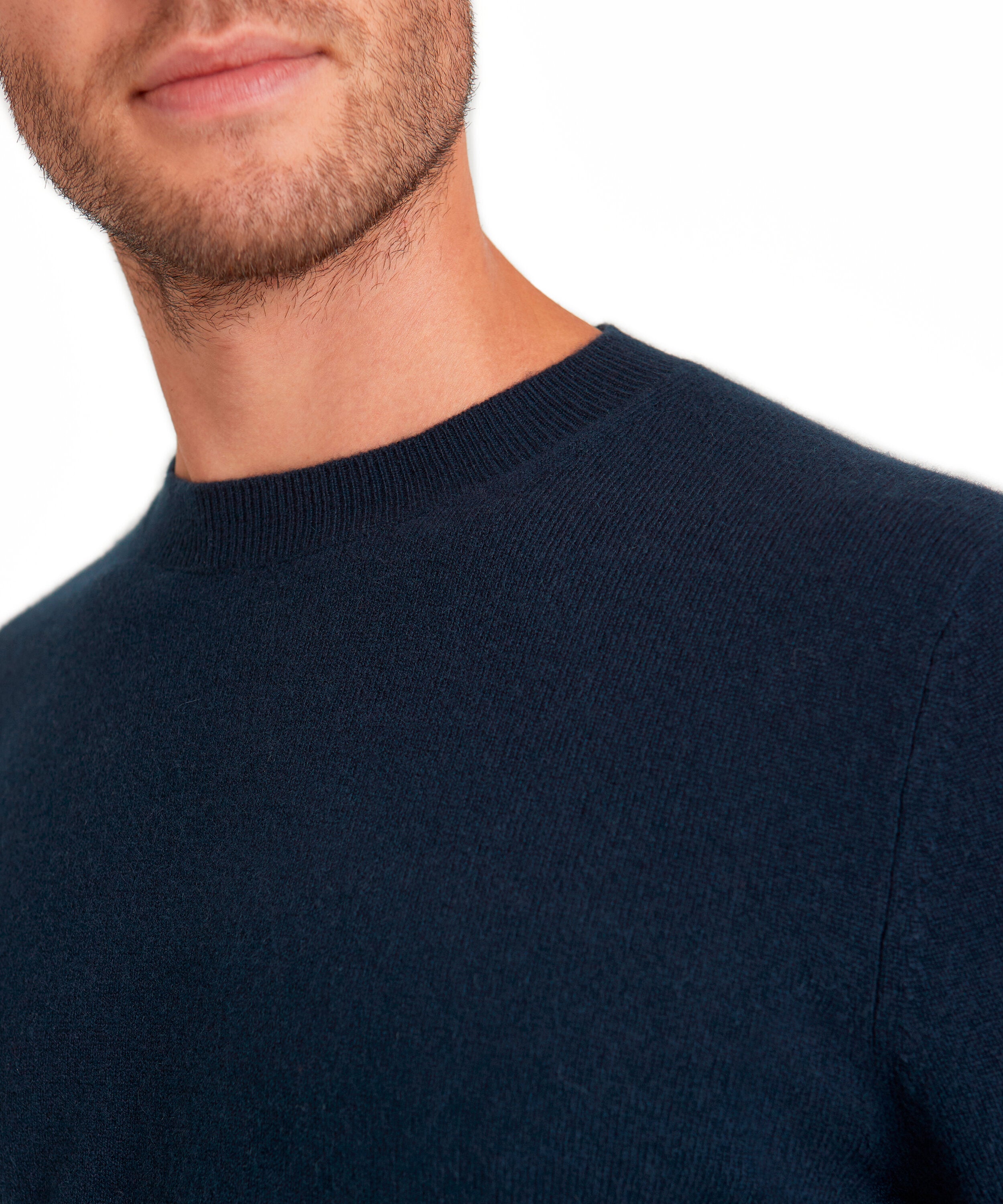 Falke Men Pullover Round-neck - Men - space blue