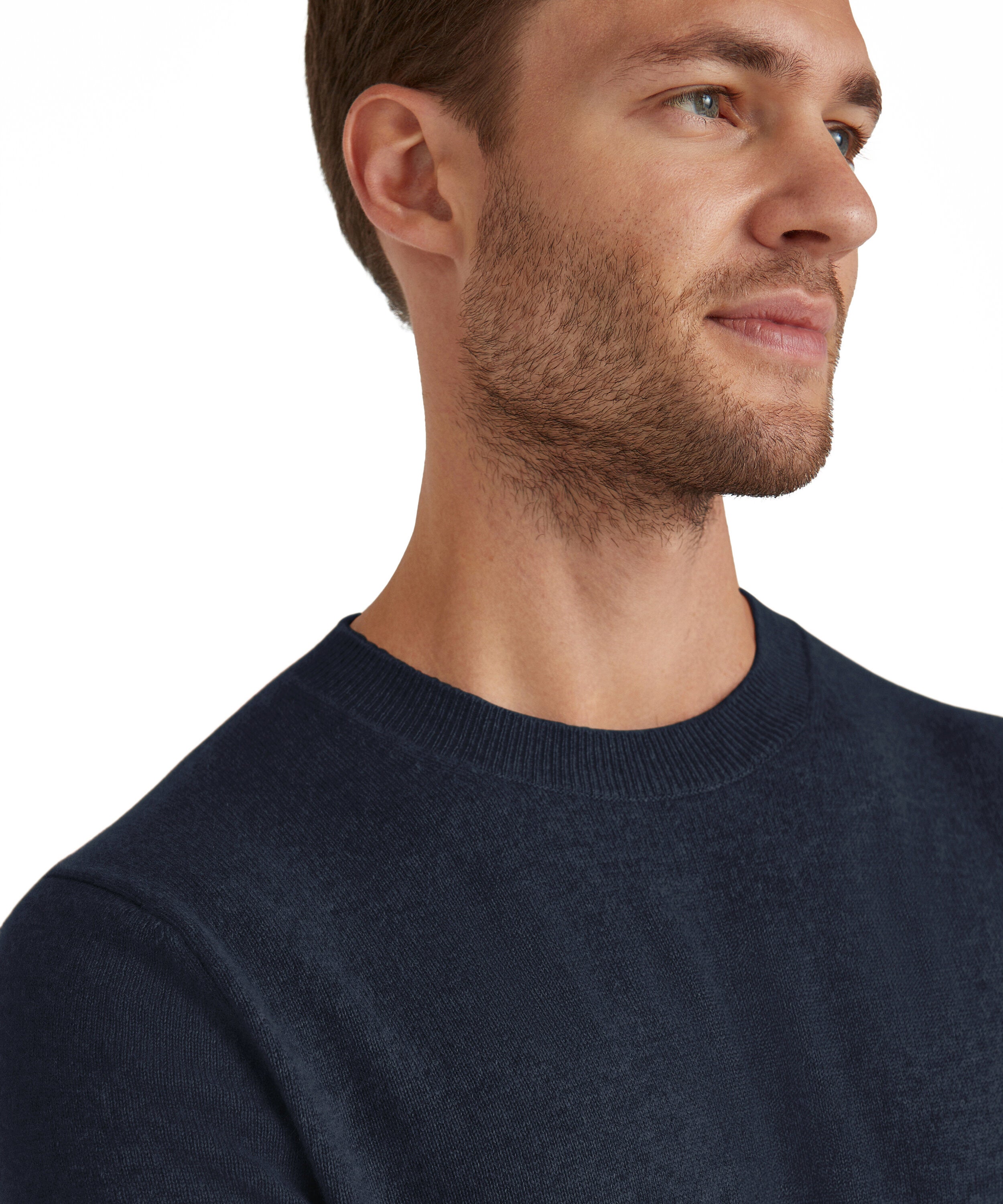 Falke Men Pullover Round-neck - Men - space blue