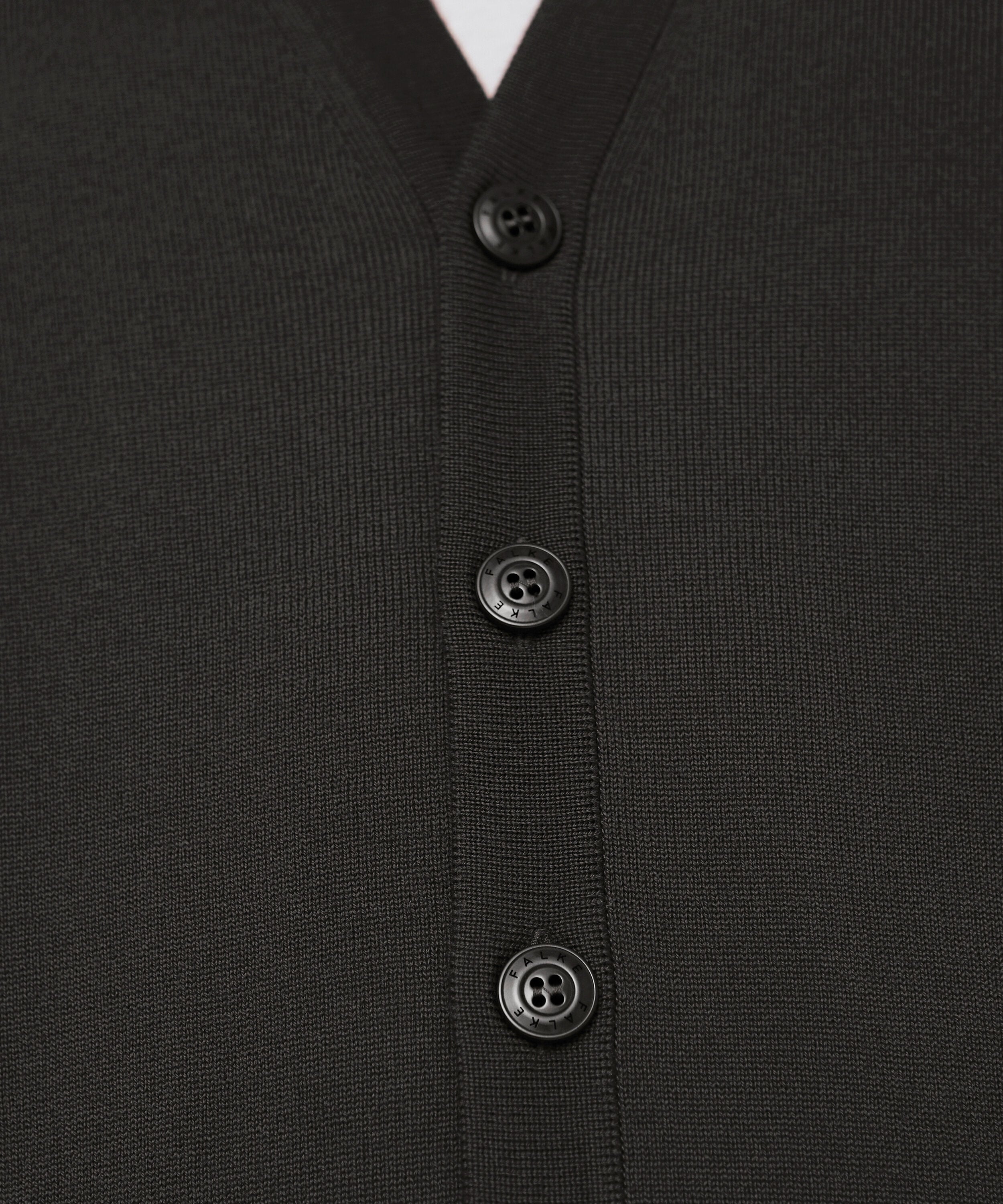 Falke Men Cardigan V-neck - Men - brown mel.