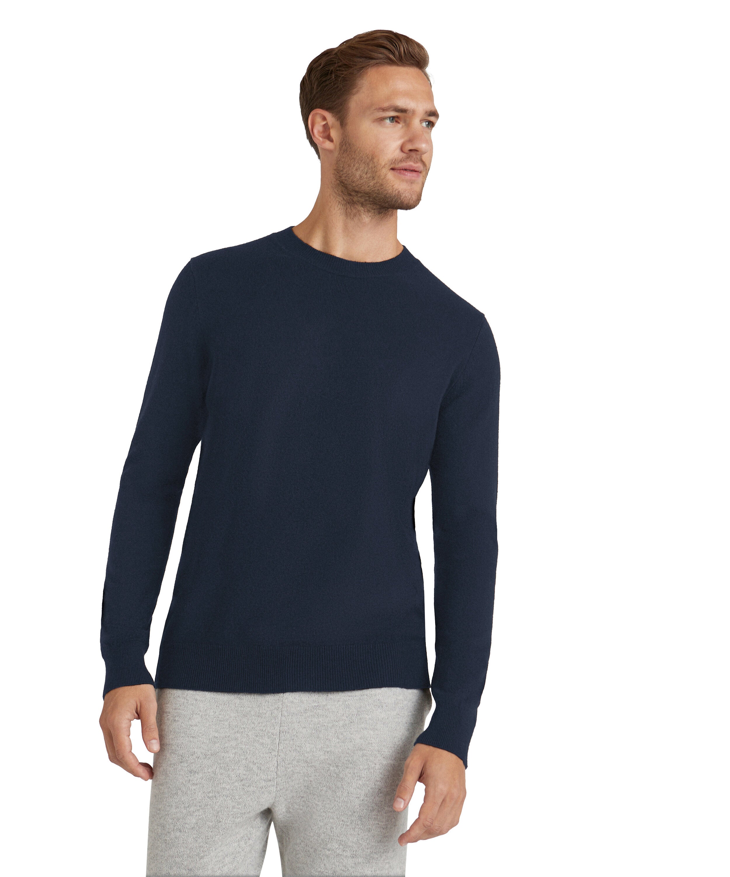 Falke Men Pullover Round-neck - Men - space blue