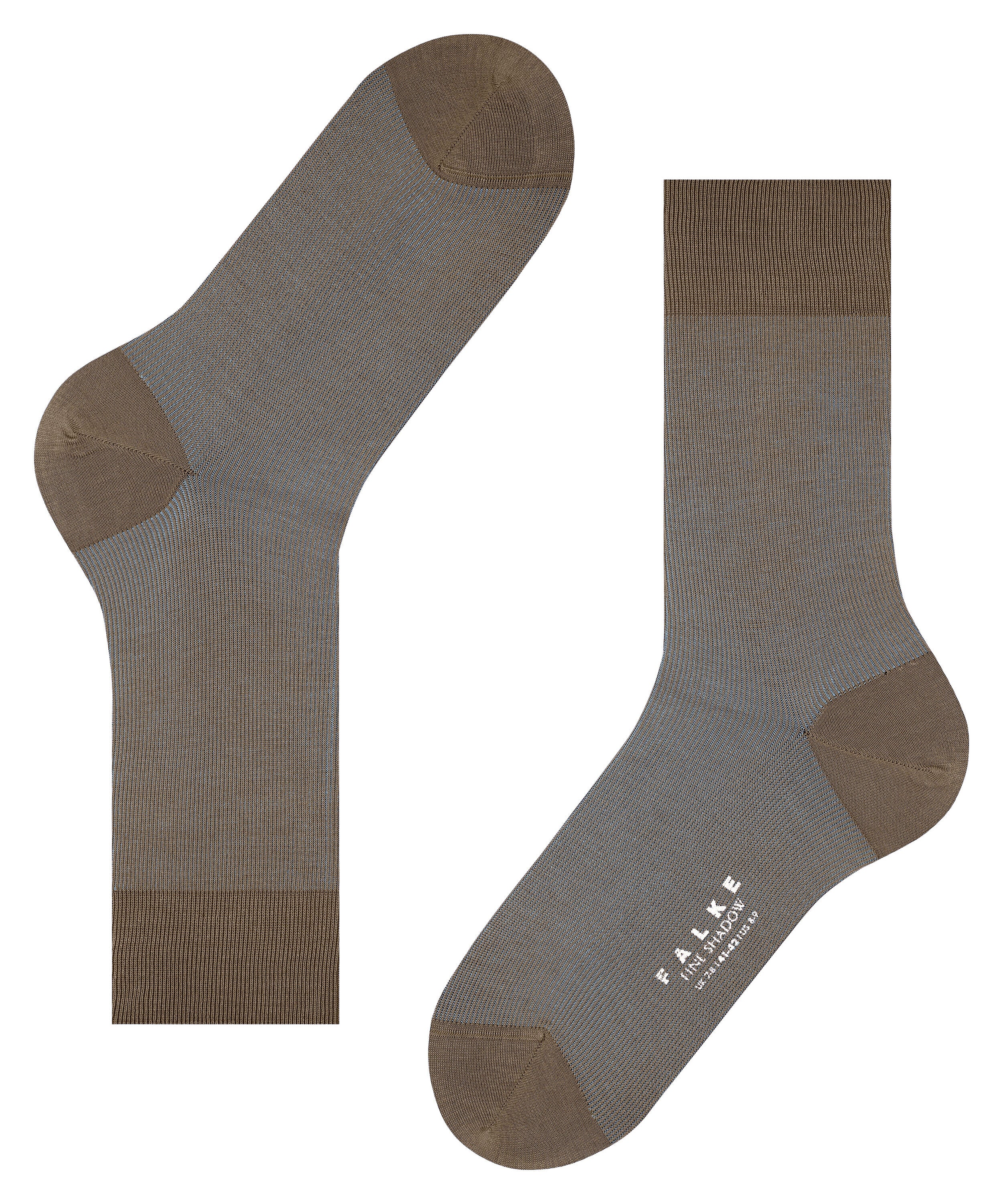 Falke Fine Shadow Men Socks - Men - shitake