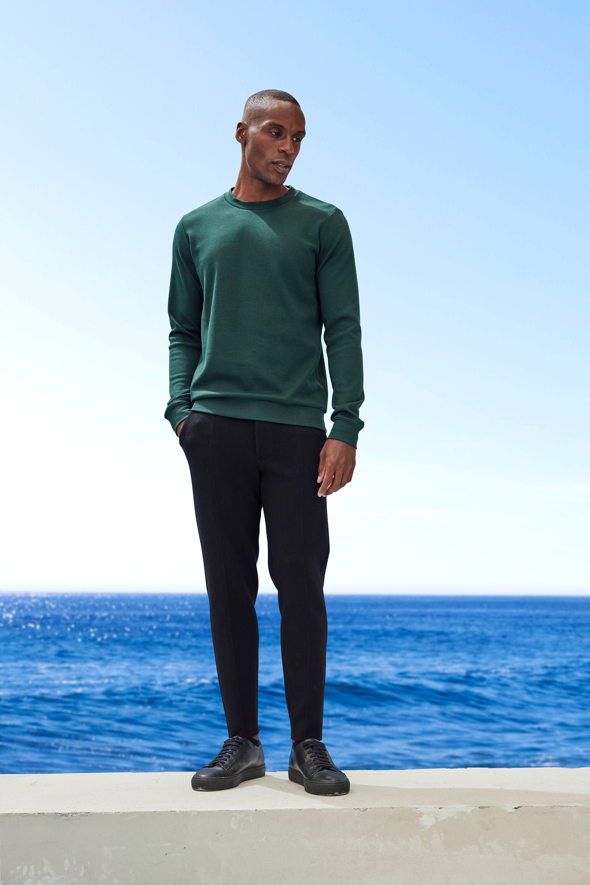 Falke Men Long-sleeve shirt Round-neck - Men - thyme
