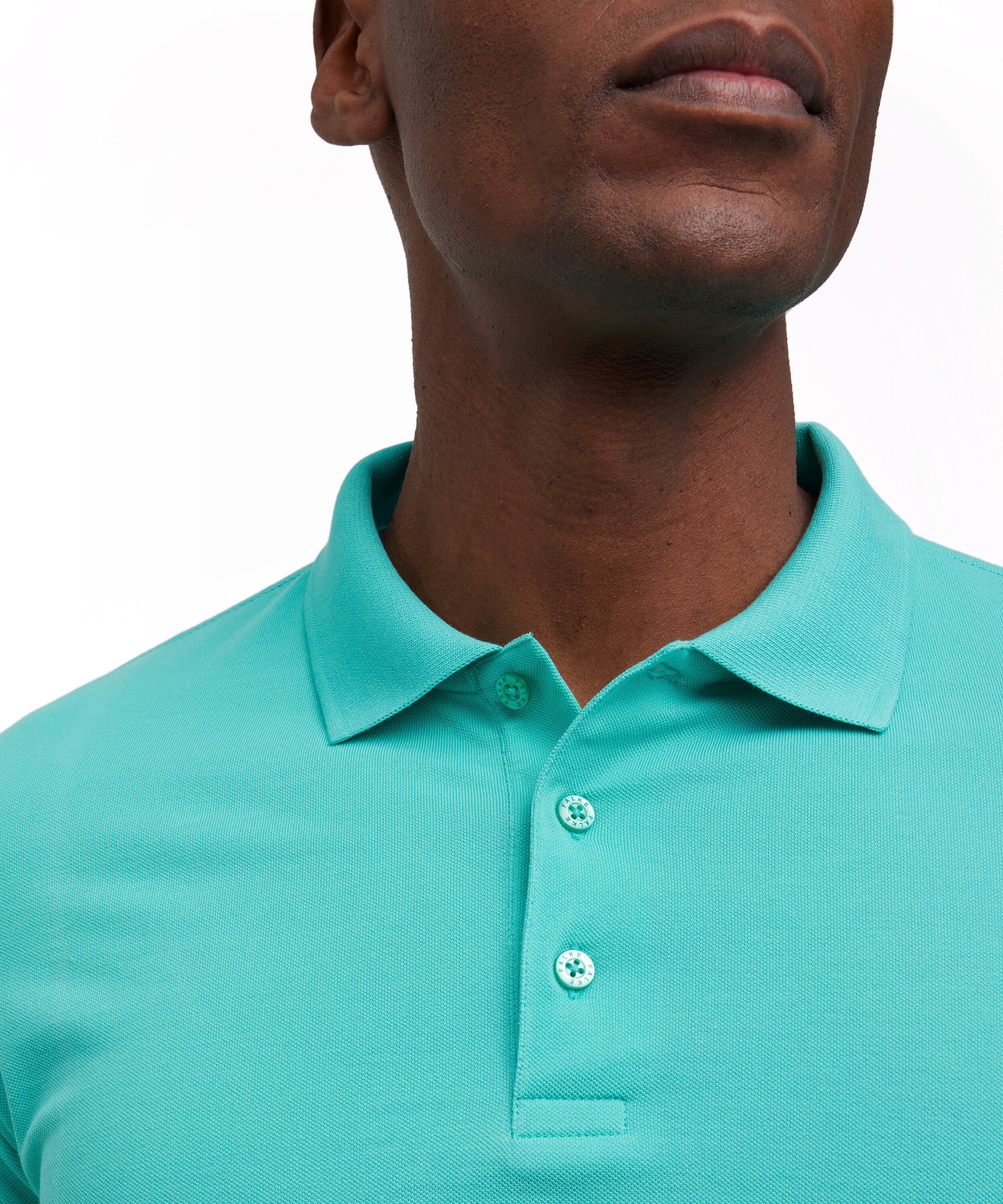 Falke Essential Polo Men Polo shirt - Men - aqua