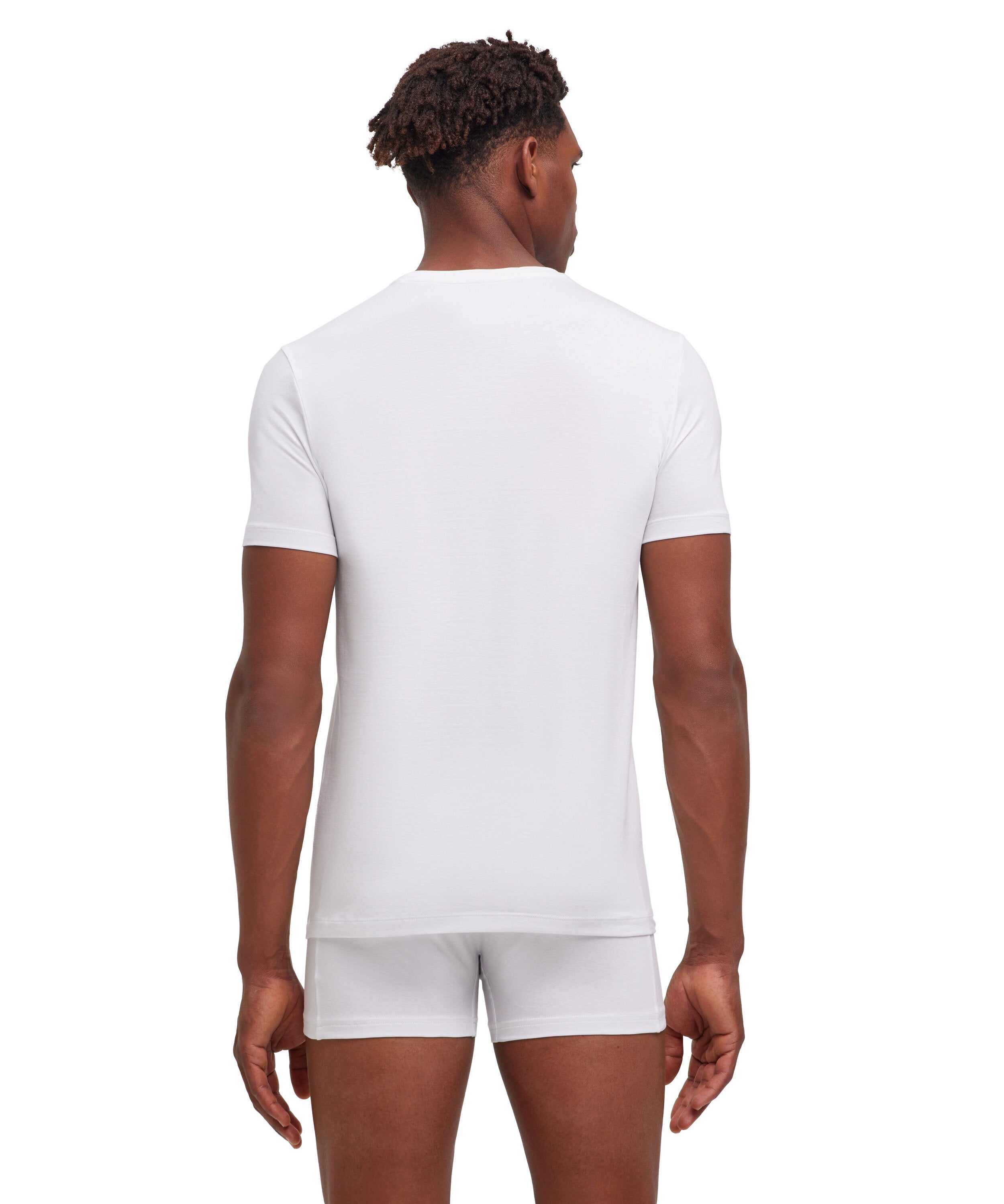 Falke 2-Pack Men T-Shirt V-neck Daily Comfort - Men - white