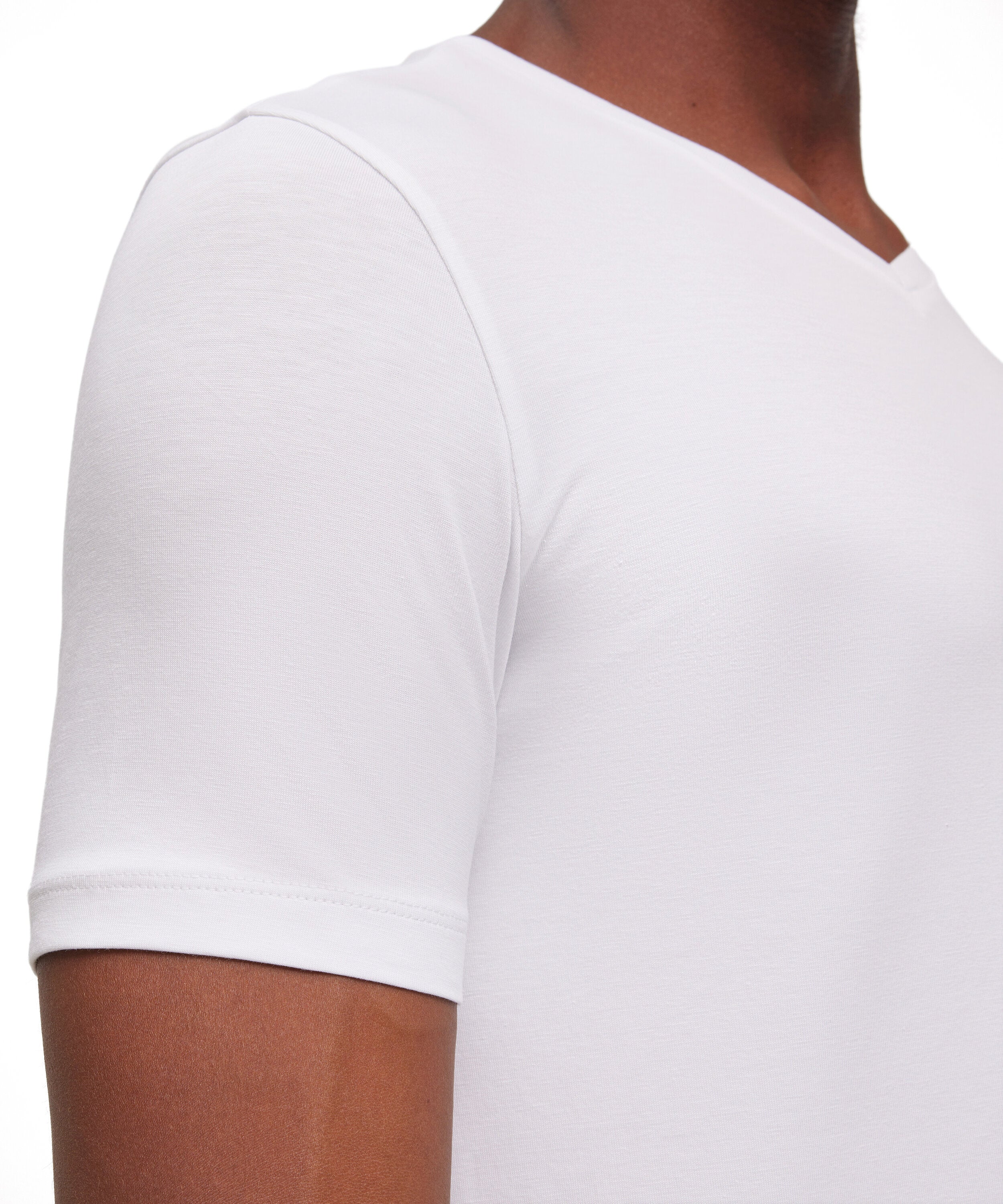 Falke 2-Pack Men T-Shirt V-neck Daily Comfort - Men - white