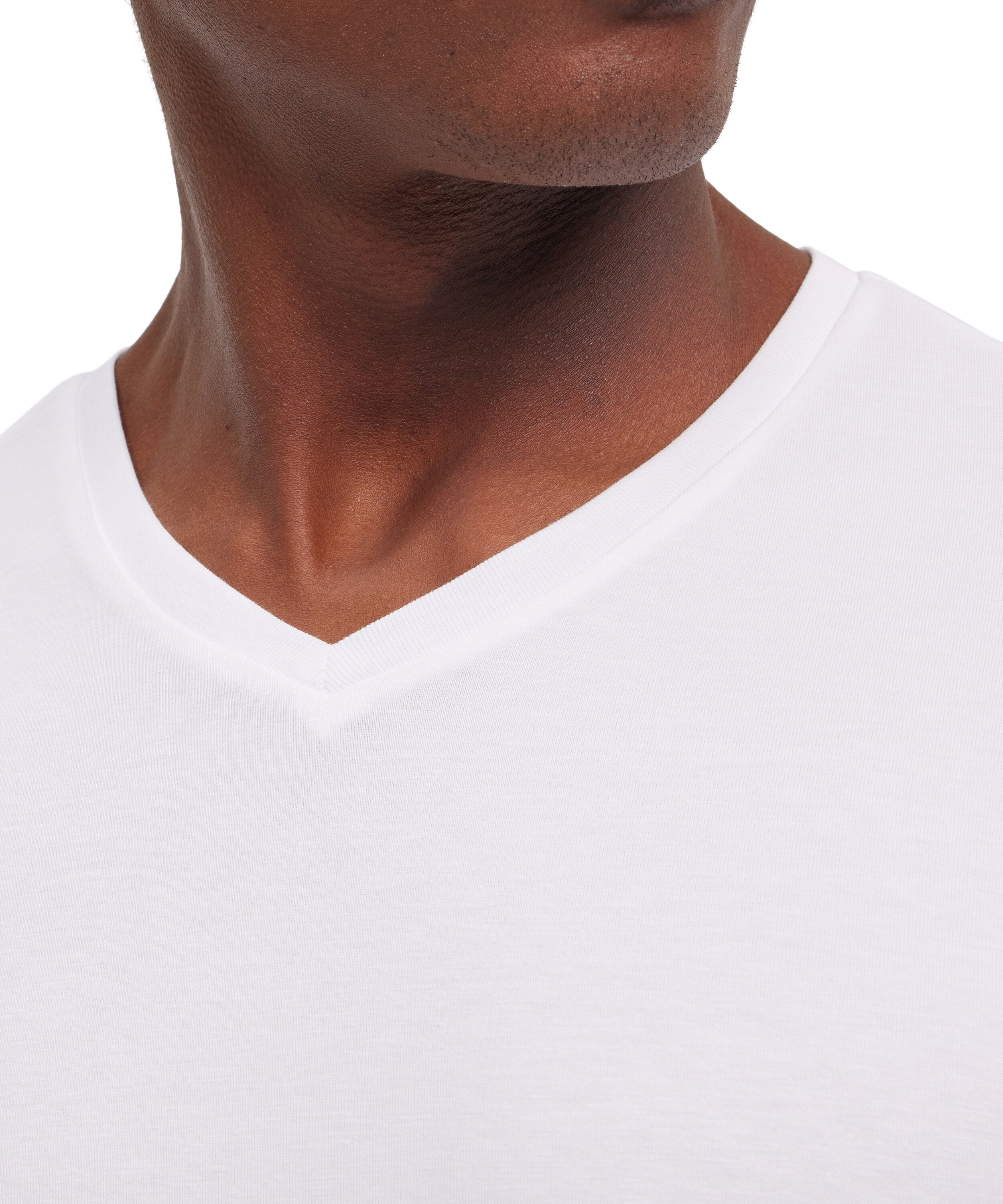 Falke 2-Pack Men T-Shirt V-neck Daily Comfort - Men - white