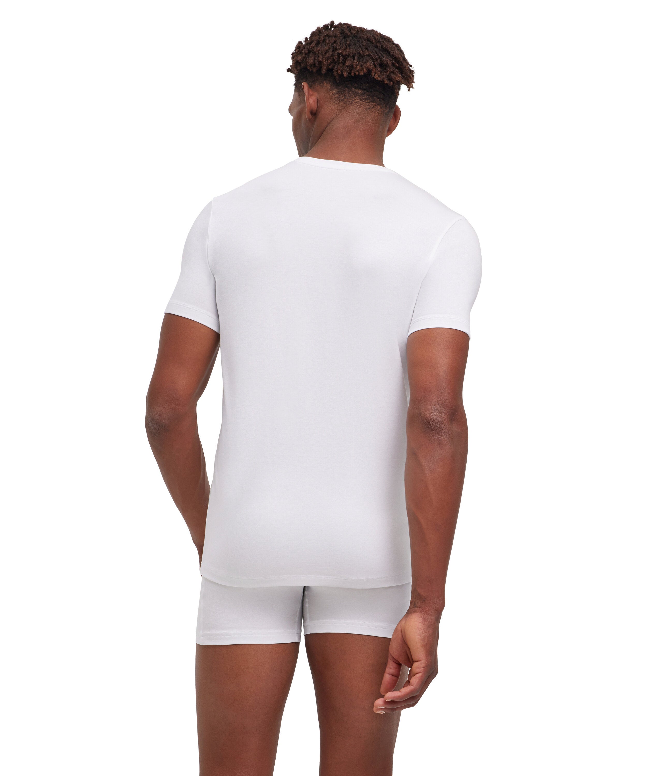 Falke 2-Pack Men T-Shirt V-neck Daily Comfort - Men - white
