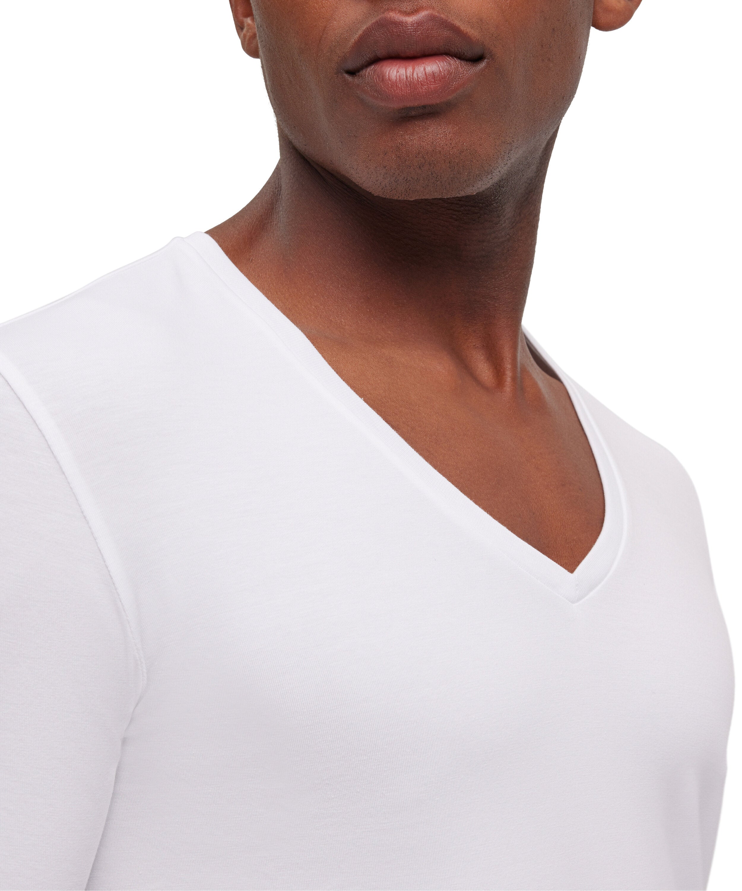 Falke 2-Pack Men T-Shirt V-neck Daily Comfort - Men - white