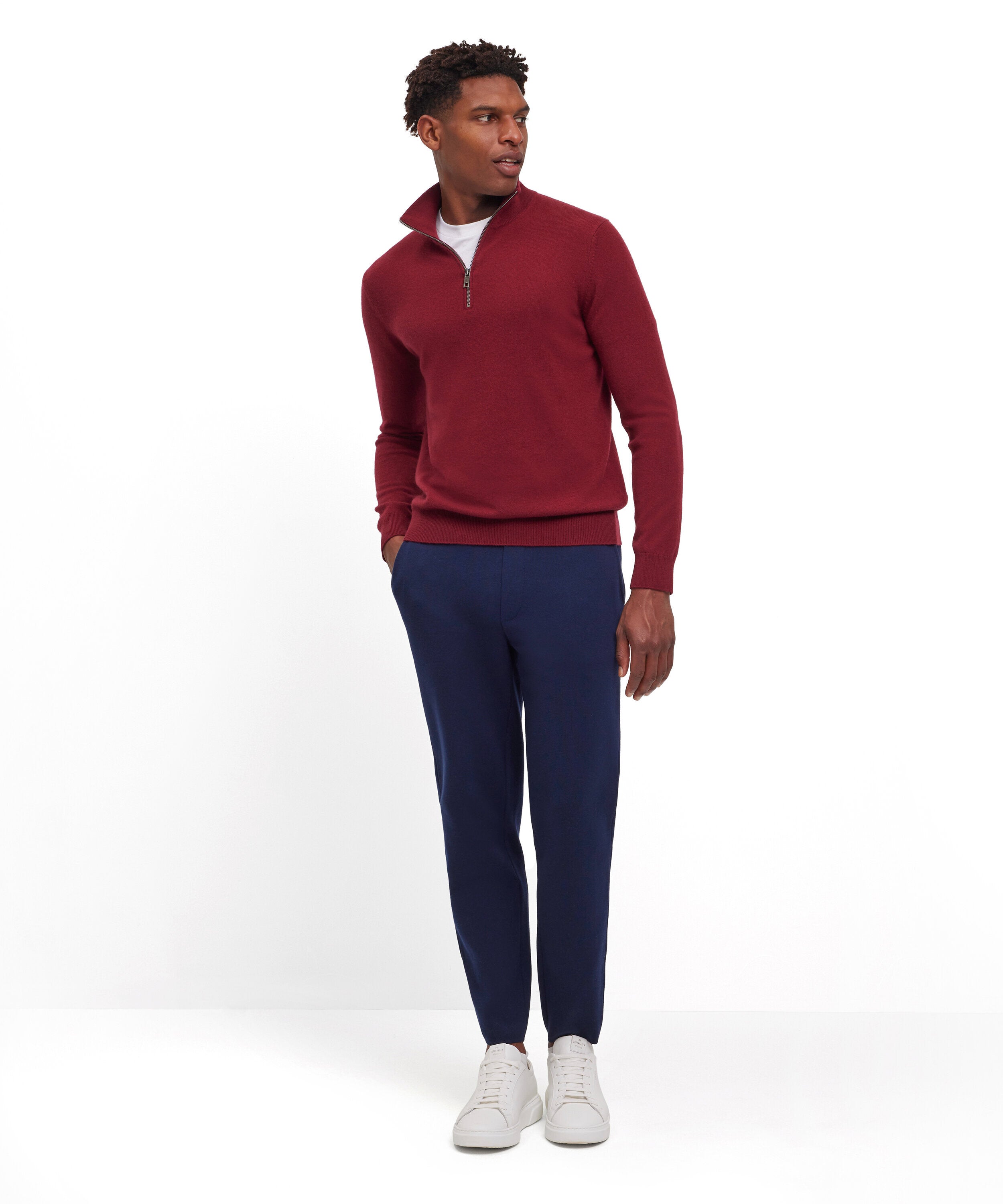 Falke Men Pullover Round-neck - Men - merlot
