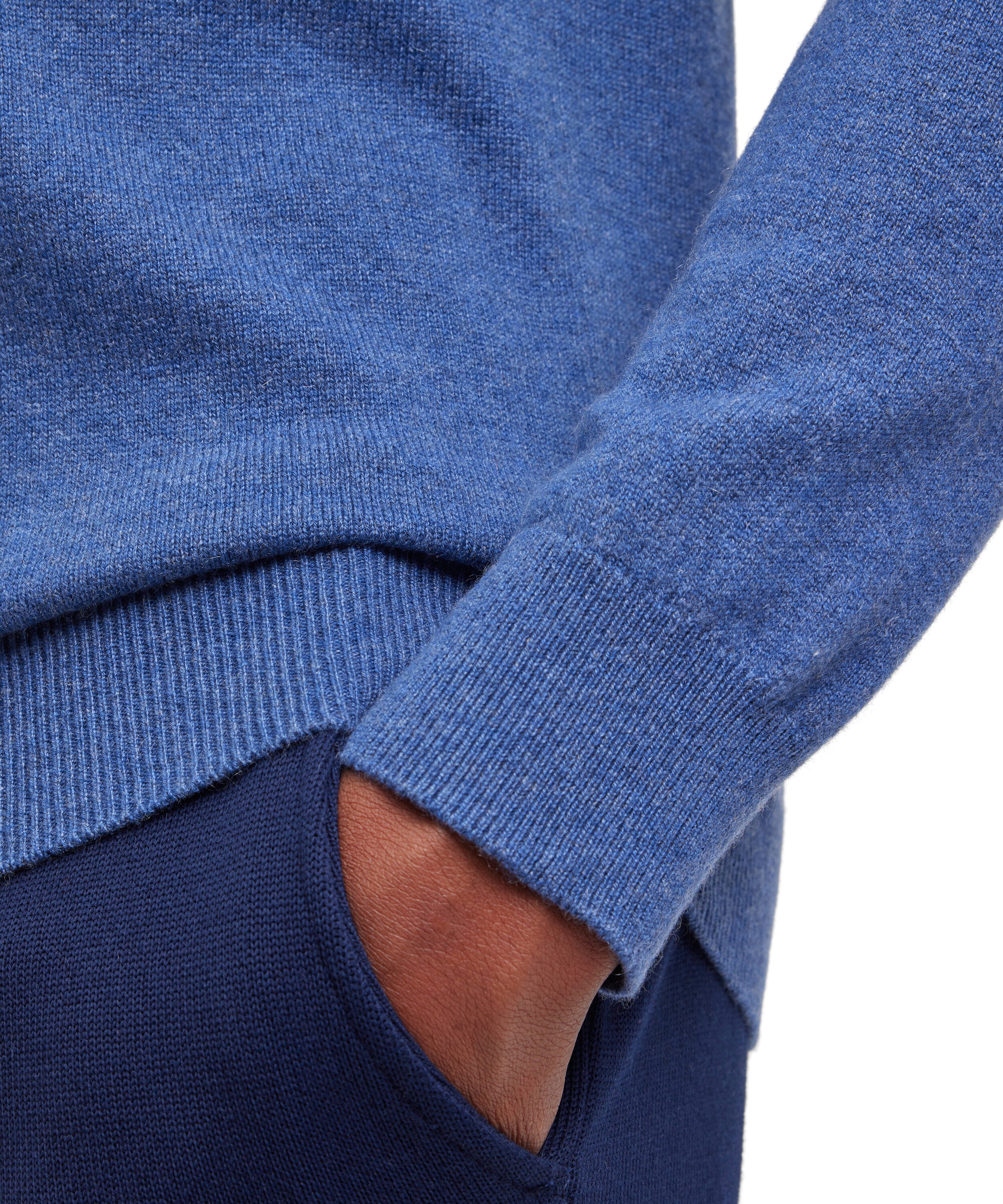 Falke Men Pullover Round-neck - Men - bluestone