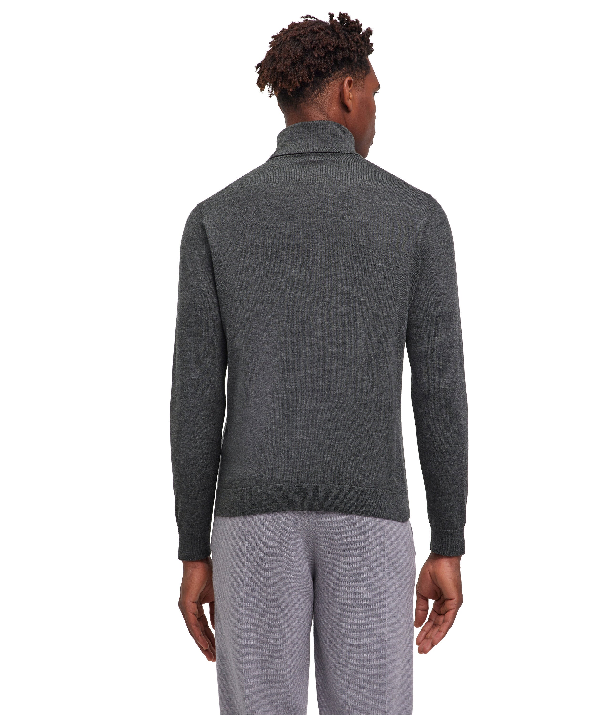 Falke Men Pullover Round-neck - Men - green mel.