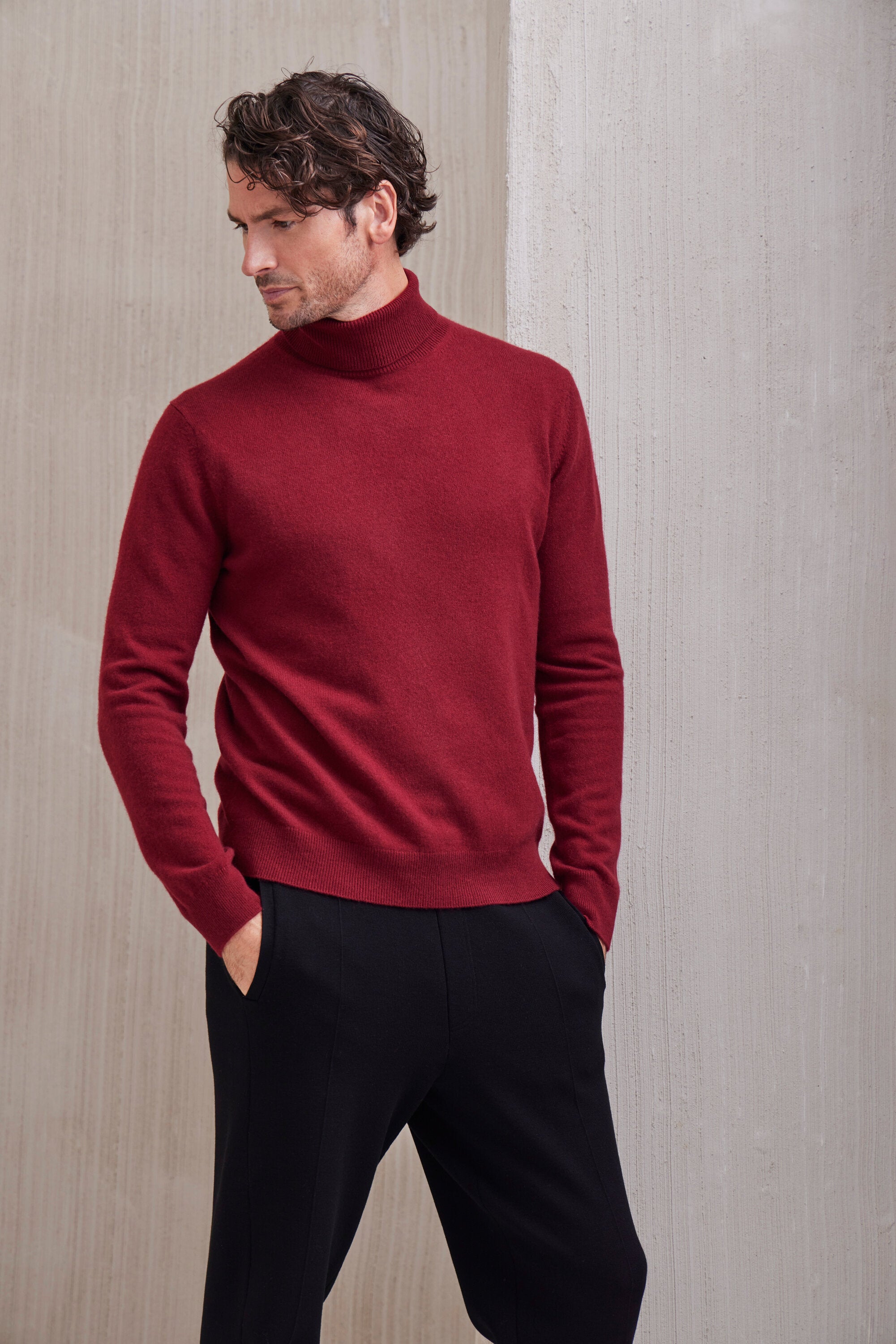 Falke Men Pullover Round-neck - Men - space blue