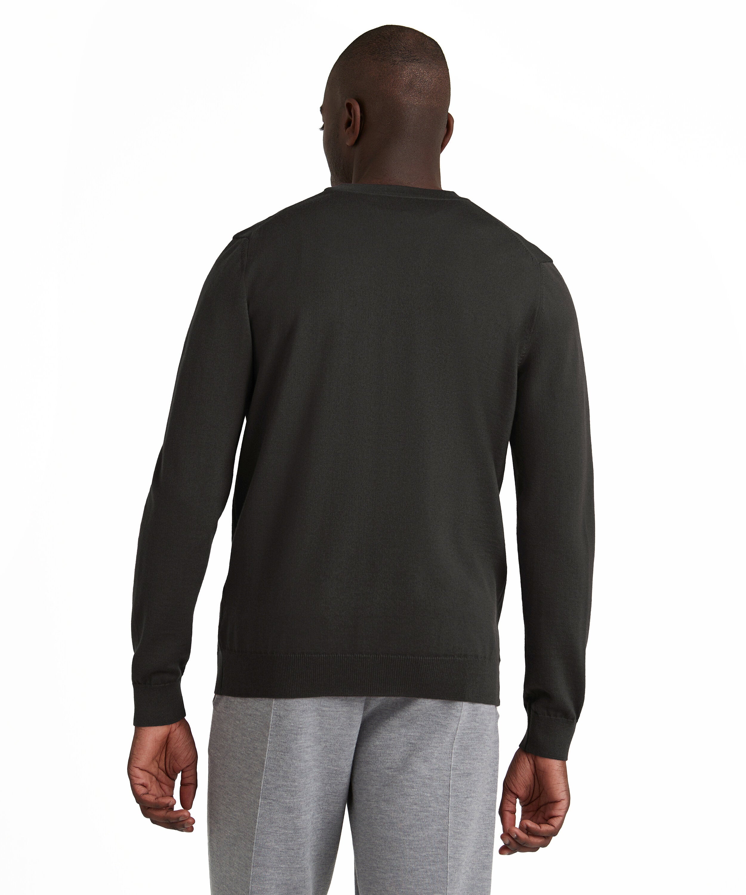 Falke Men Cardigan V-neck - Men - brown mel.