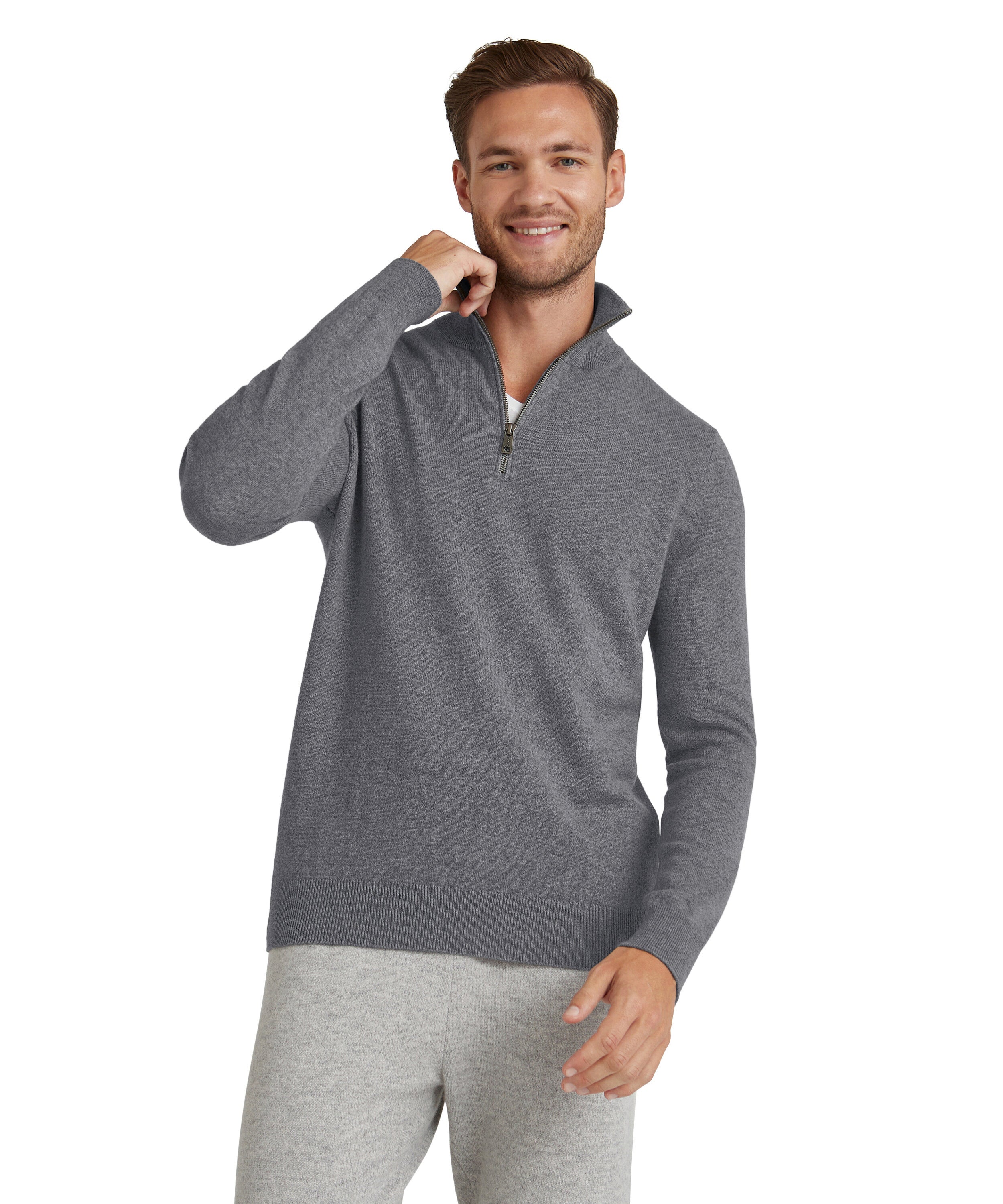 Falke Men Pullover Round-neck - Men - dark grey -heather