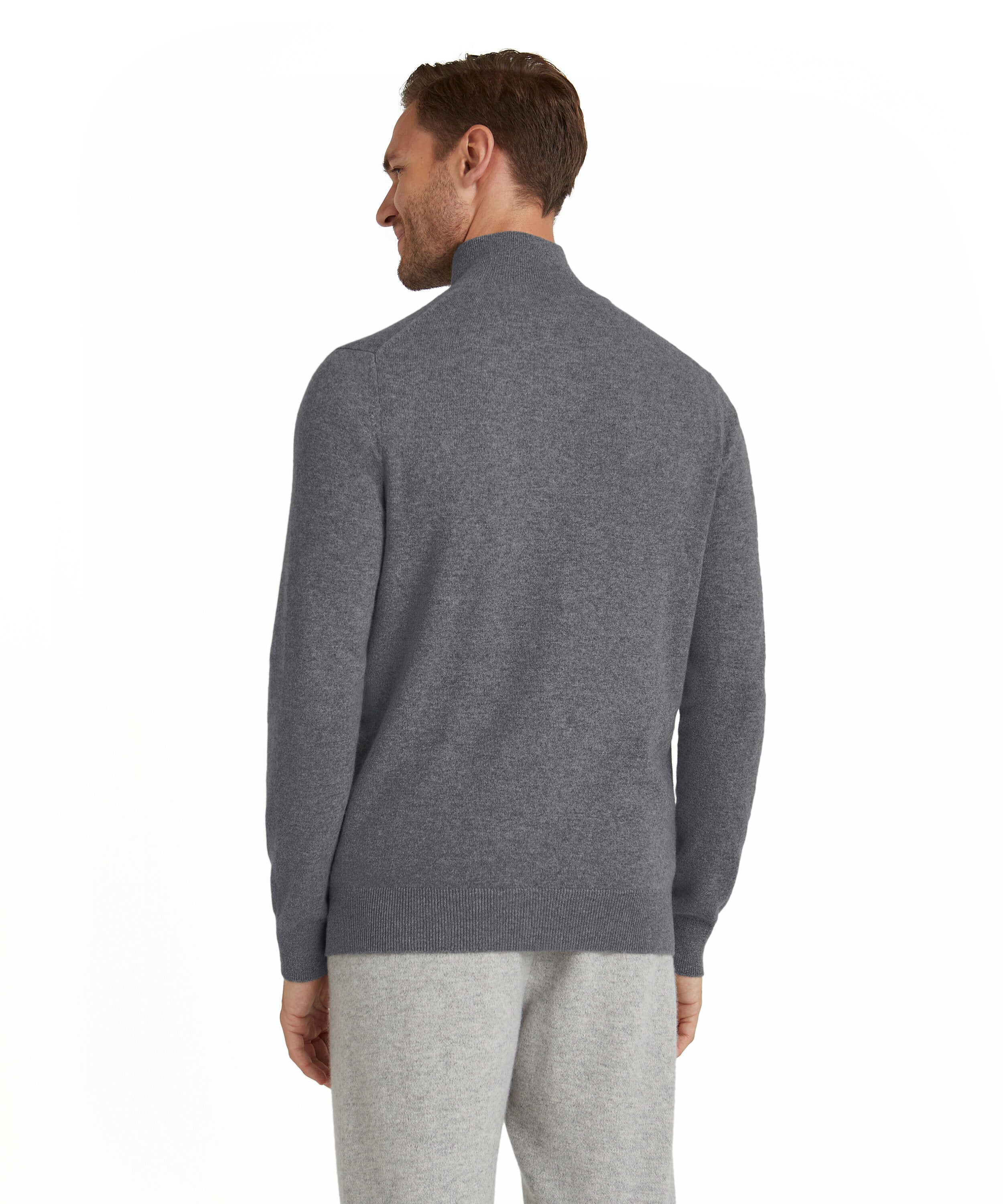 Falke Men Pullover Round-neck - Men - dark grey -heather