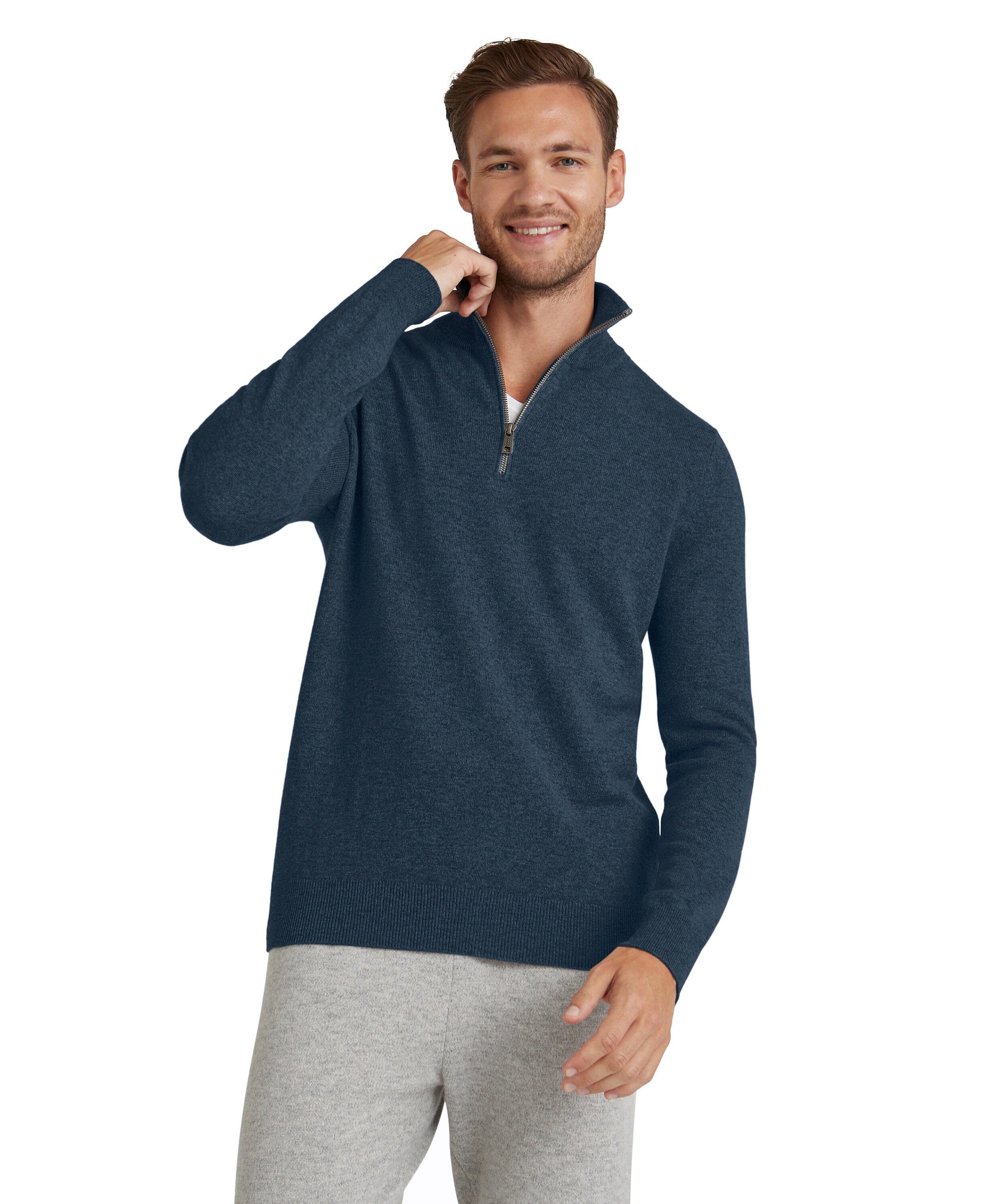Falke Men Pullover Round-neck - Men - space blue