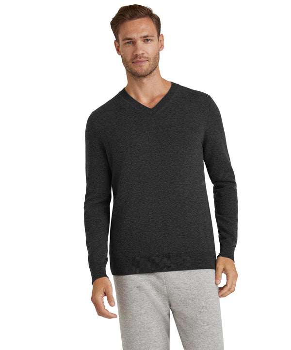 Falke Men Pullover V-neck - Men - black