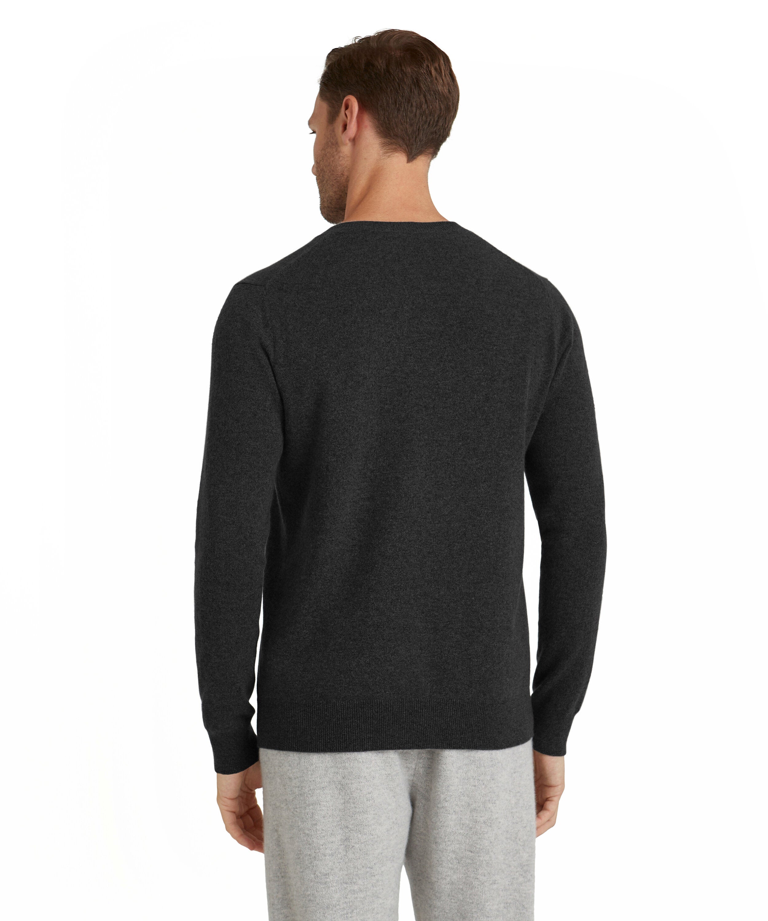 Falke Men Pullover V-neck - Men - black