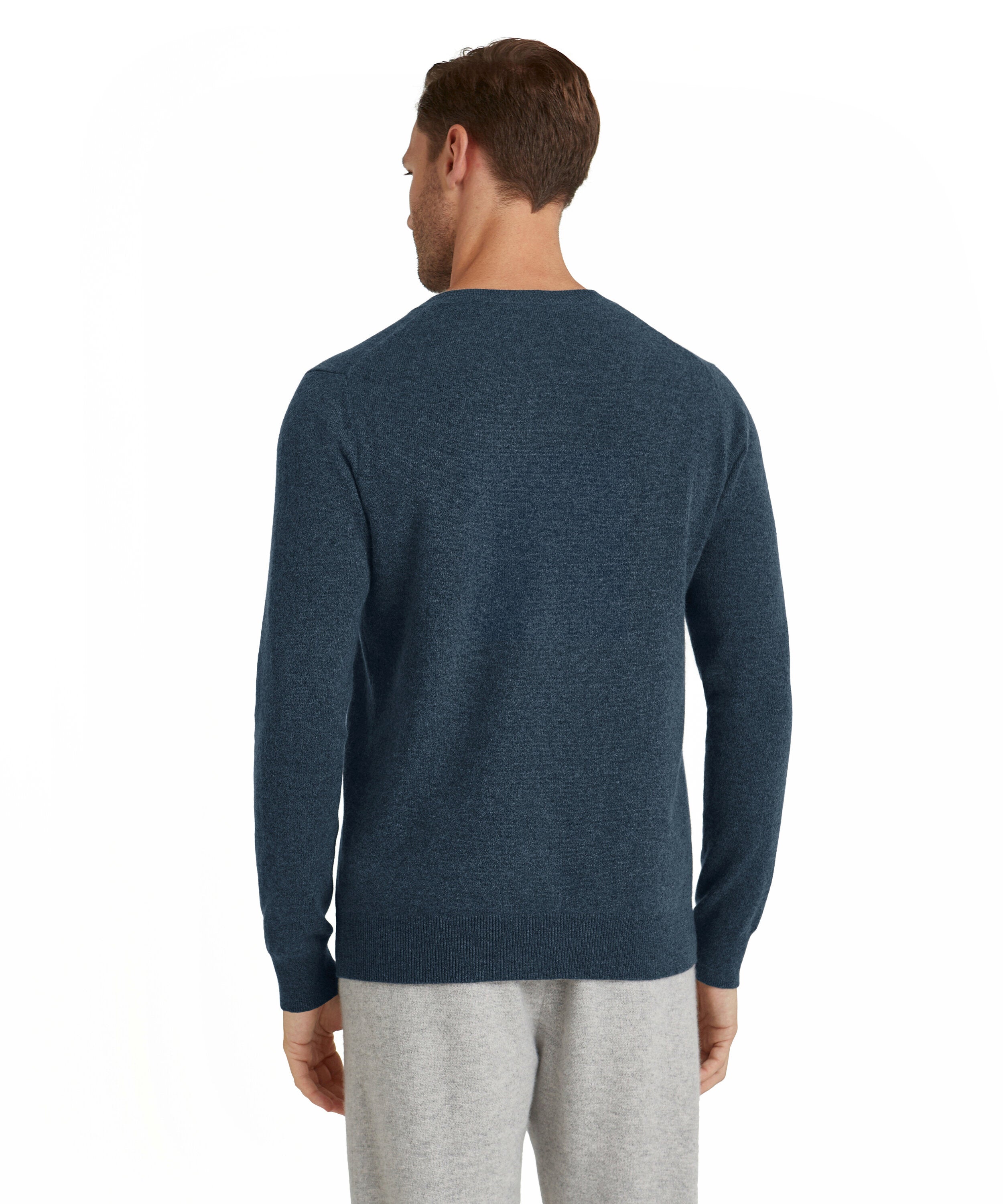 Falke Men Pullover V-neck - Men - space blue