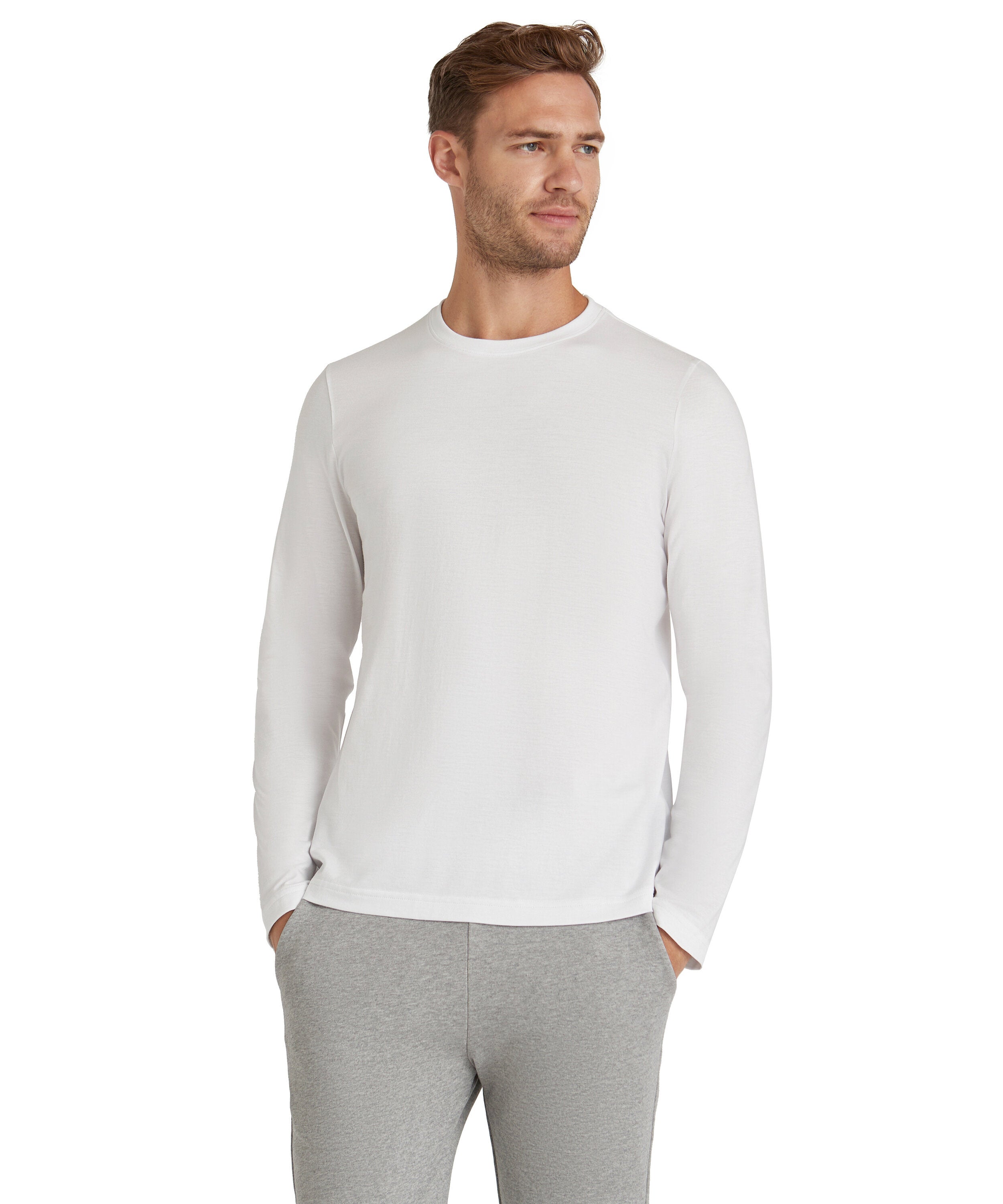 Falke Men Long-sleeve shirt Round-neck - Men - white