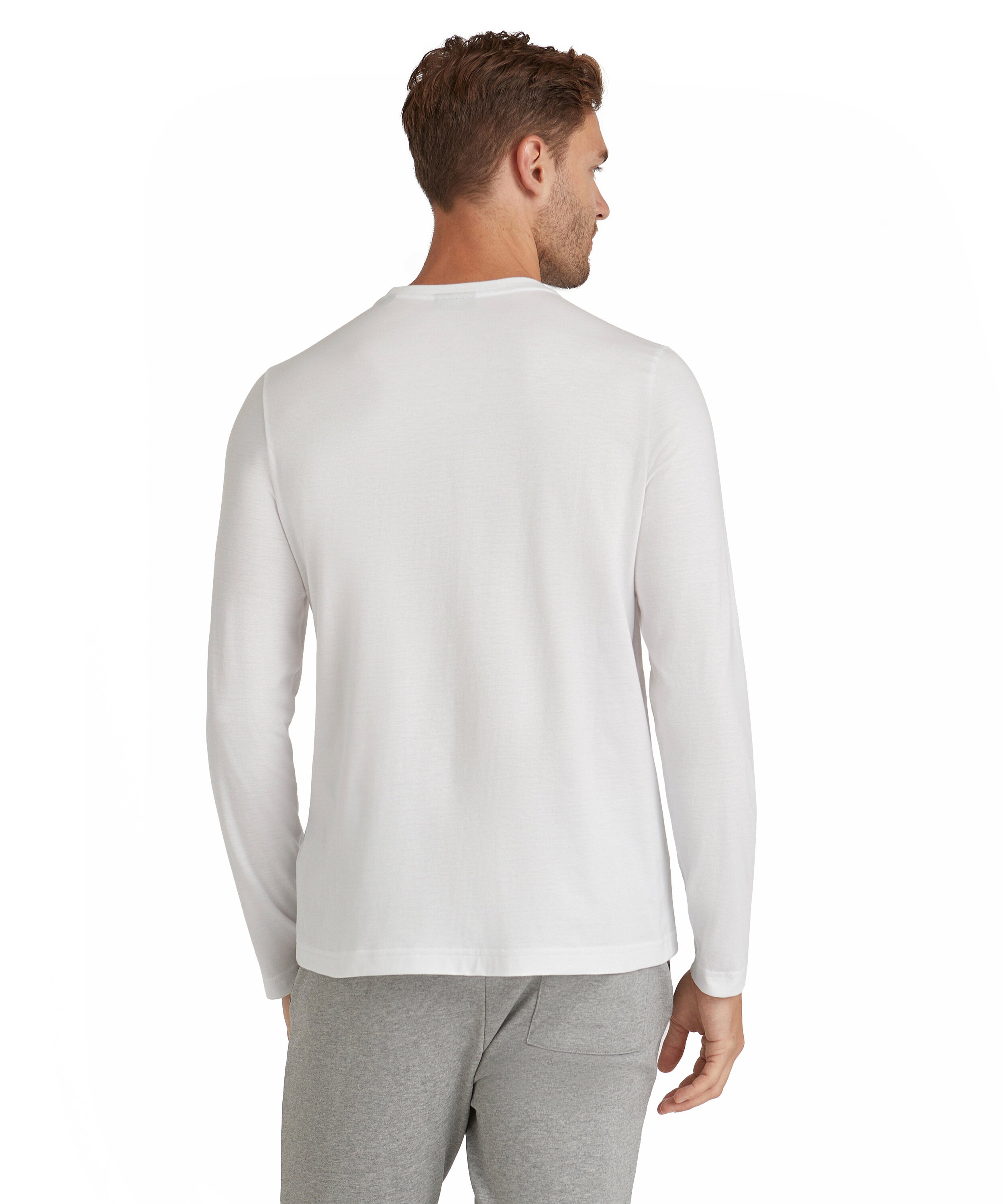 Falke Men Long-sleeve shirt Round-neck - Men - white