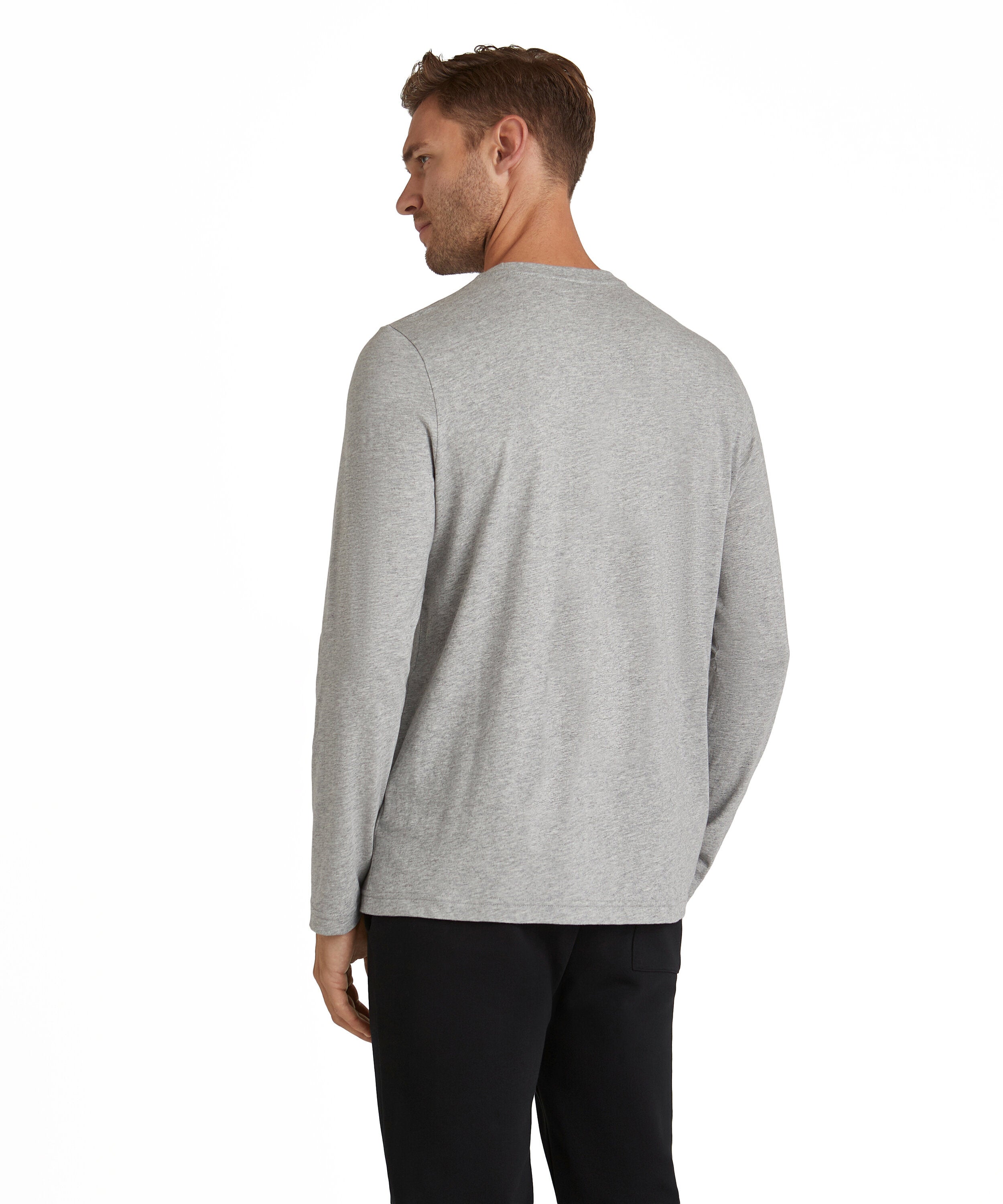 Falke Men Long-sleeve shirt Round-neck - Men - light grey