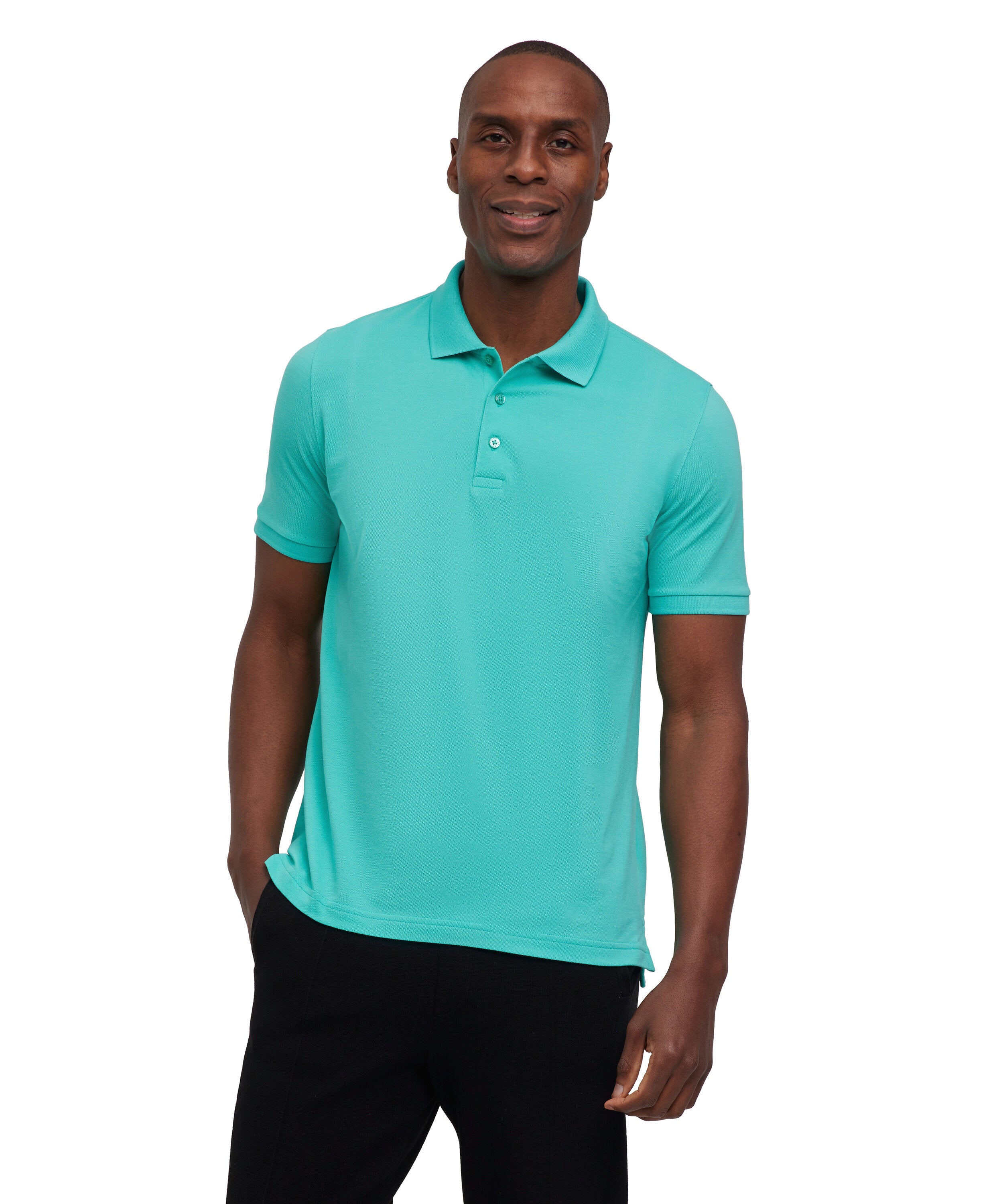 Falke Essential Polo Men Polo shirt - Men - aqua