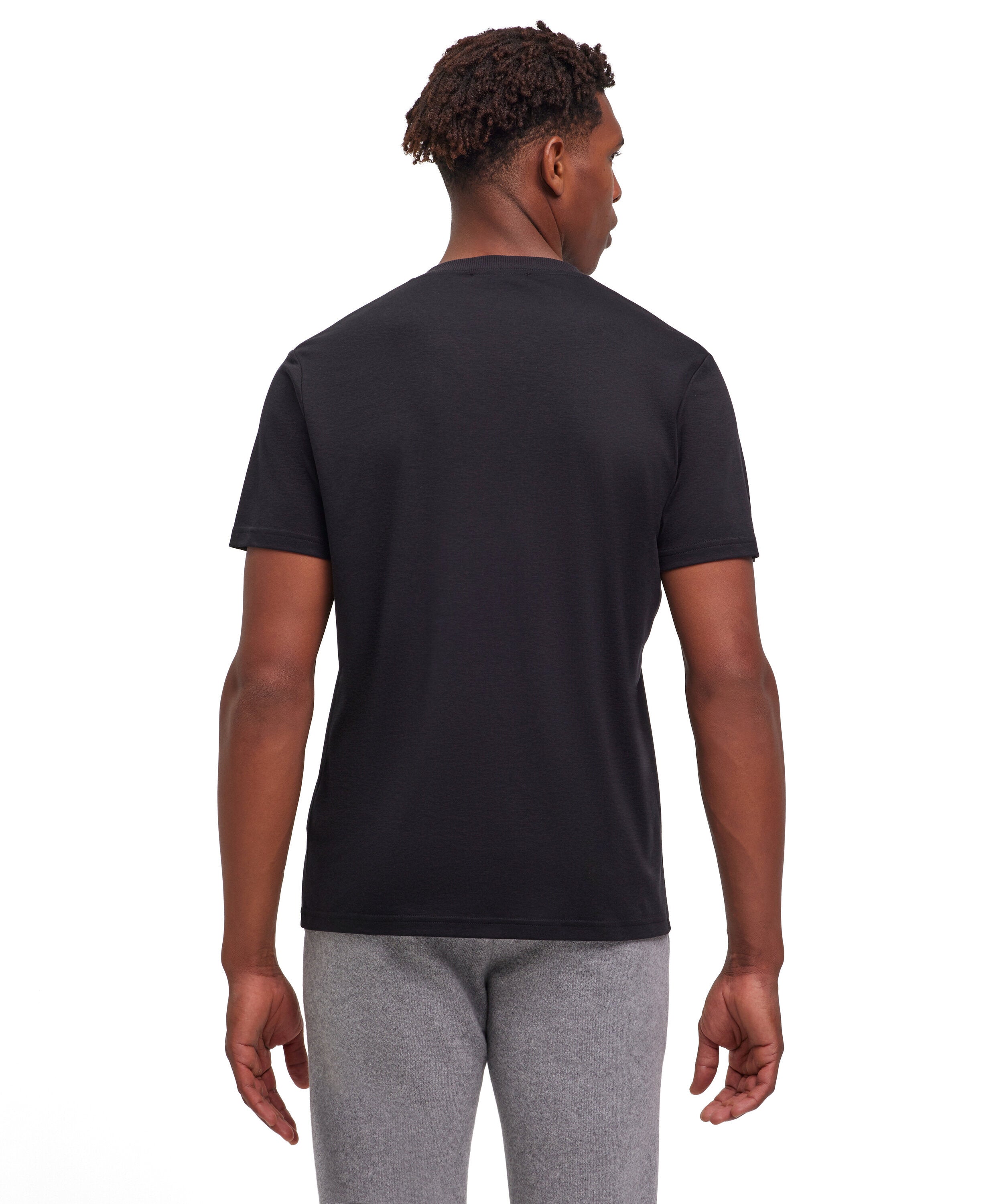 Falke Men T-Shirt V-neck - Men - black