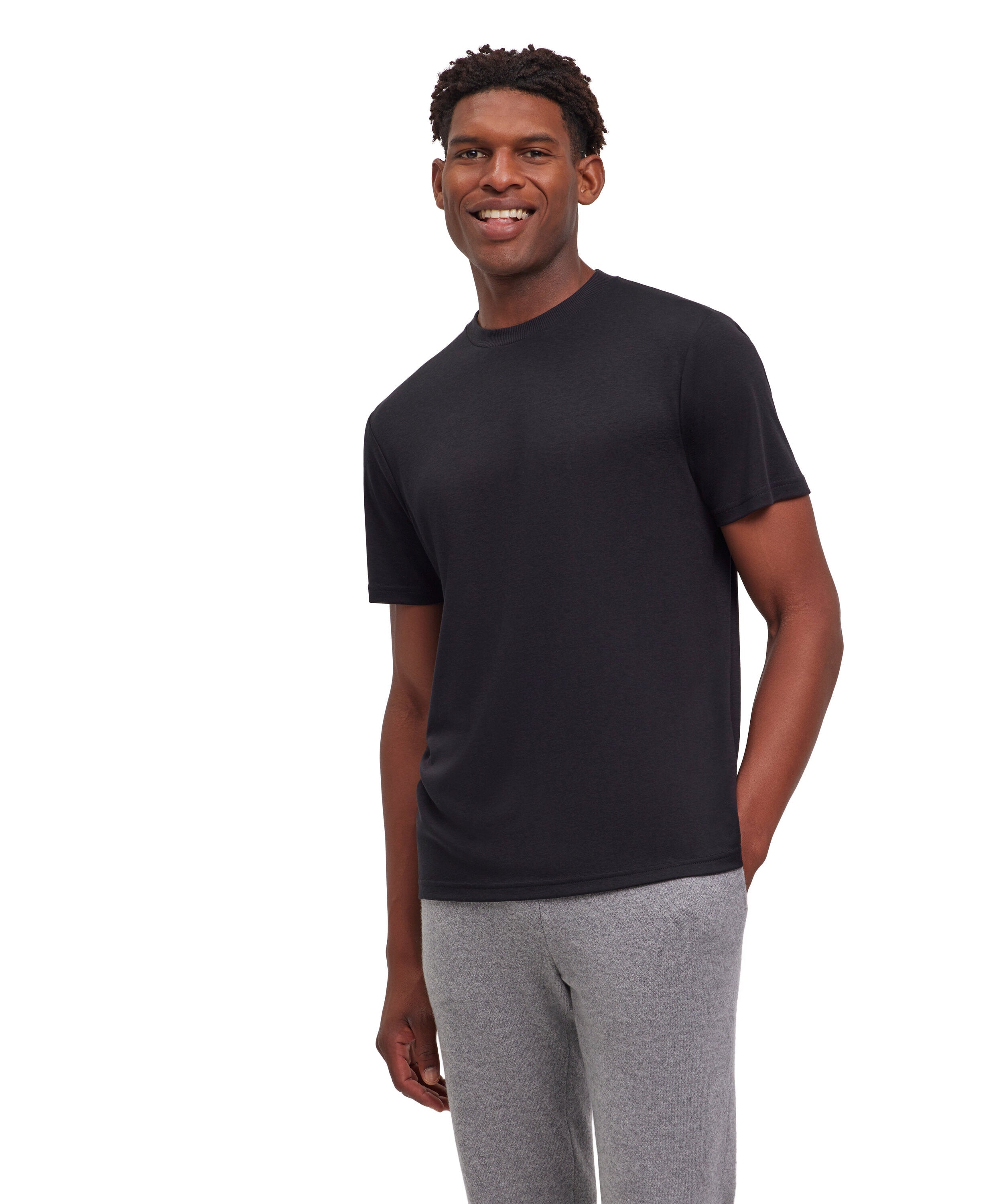 Falke Men T-Shirt Round-neck - Men - black