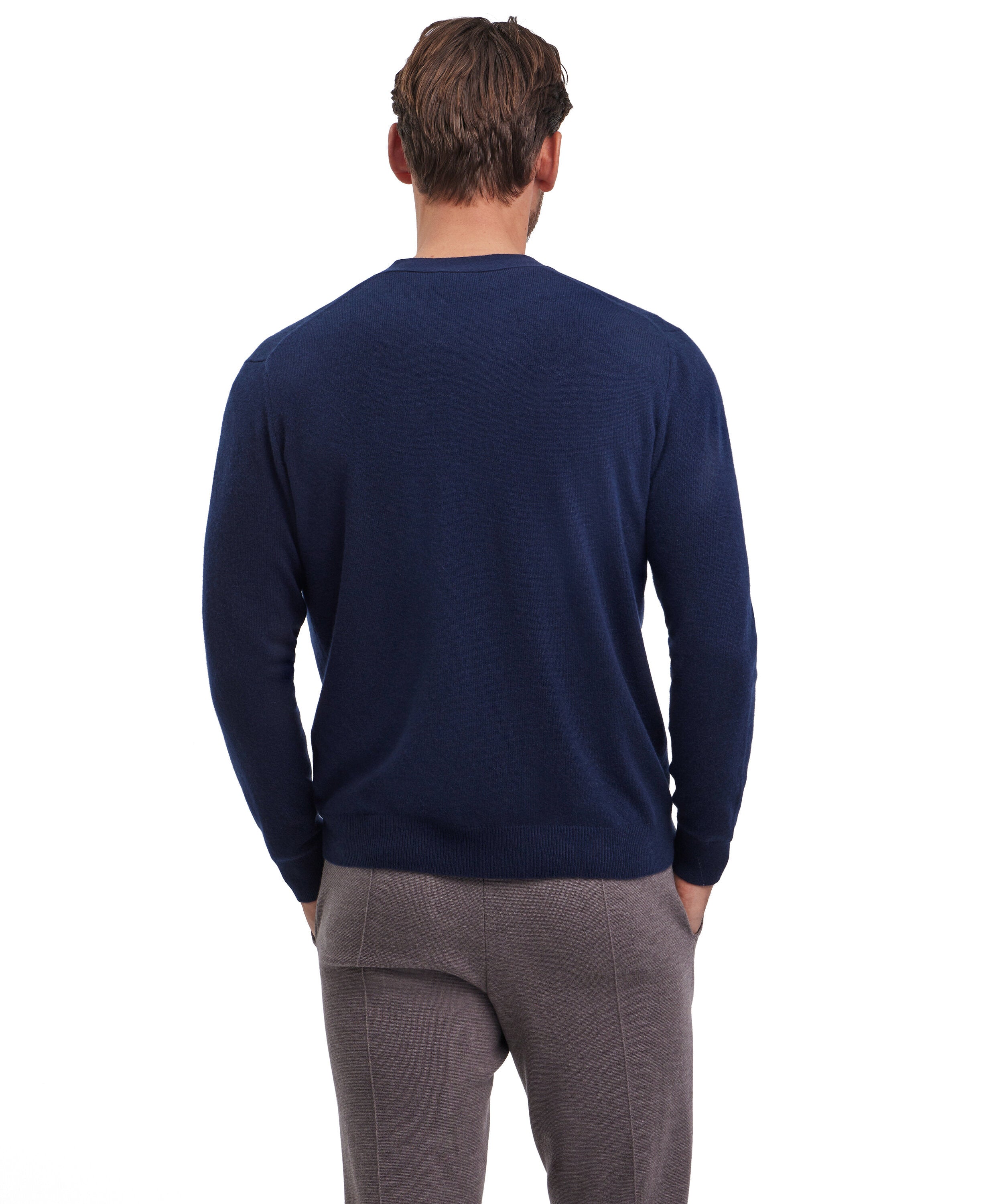 Falke Men Cardigan Round-neck - Men - space blue