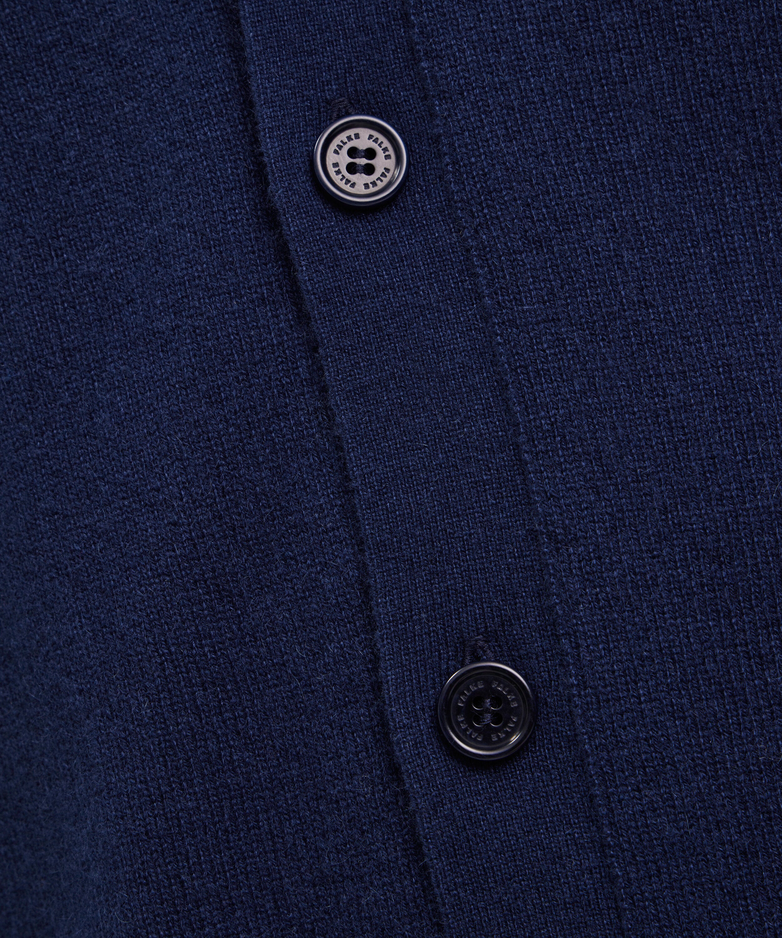 Falke Men Cardigan Round-neck - Men - space blue