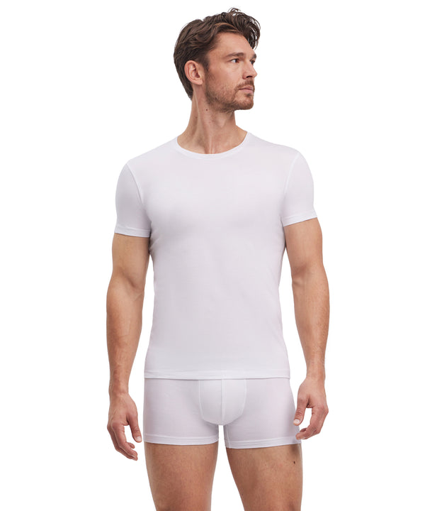 Falke 2-Pack Men T-Shirt Round-neck Daily Comfort - Men - white