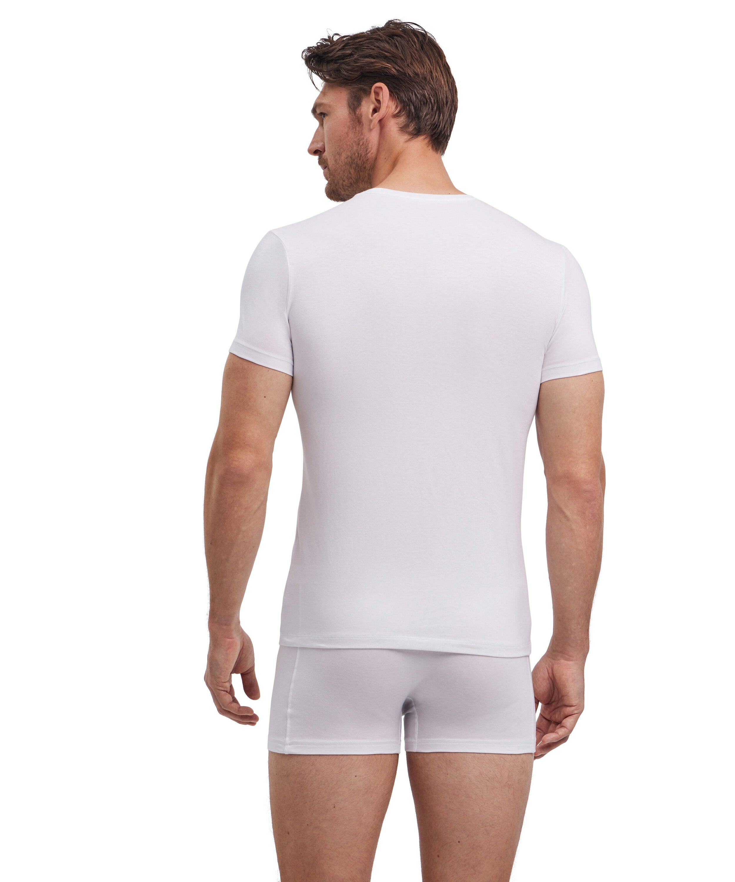 Falke 2-Pack Men T-Shirt Round-neck Daily Comfort - Men - white