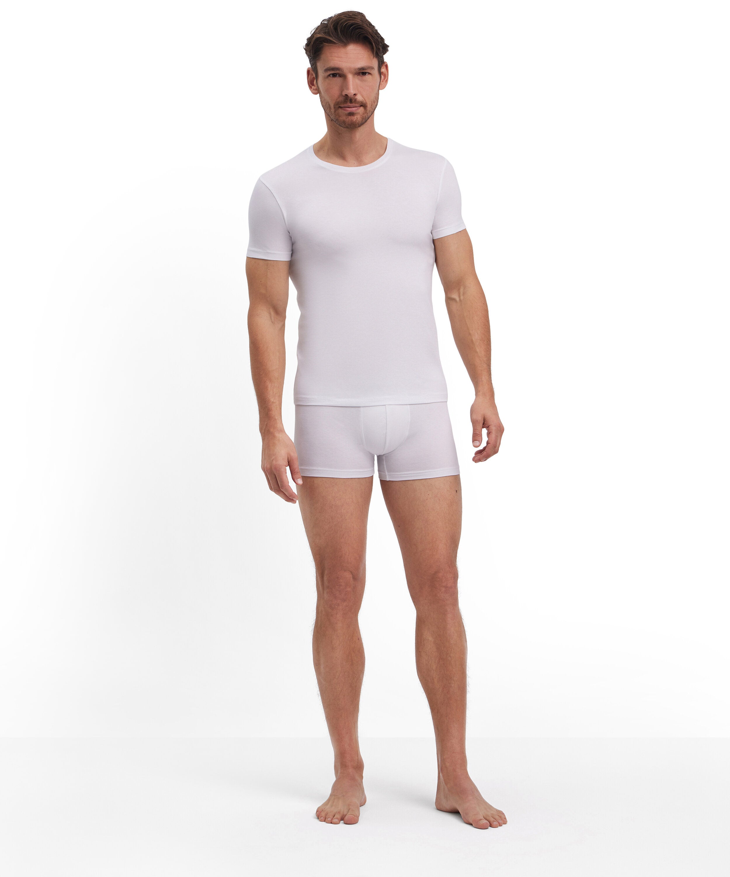 Falke 2-Pack Men T-Shirt Round-neck Daily Comfort - Men - white