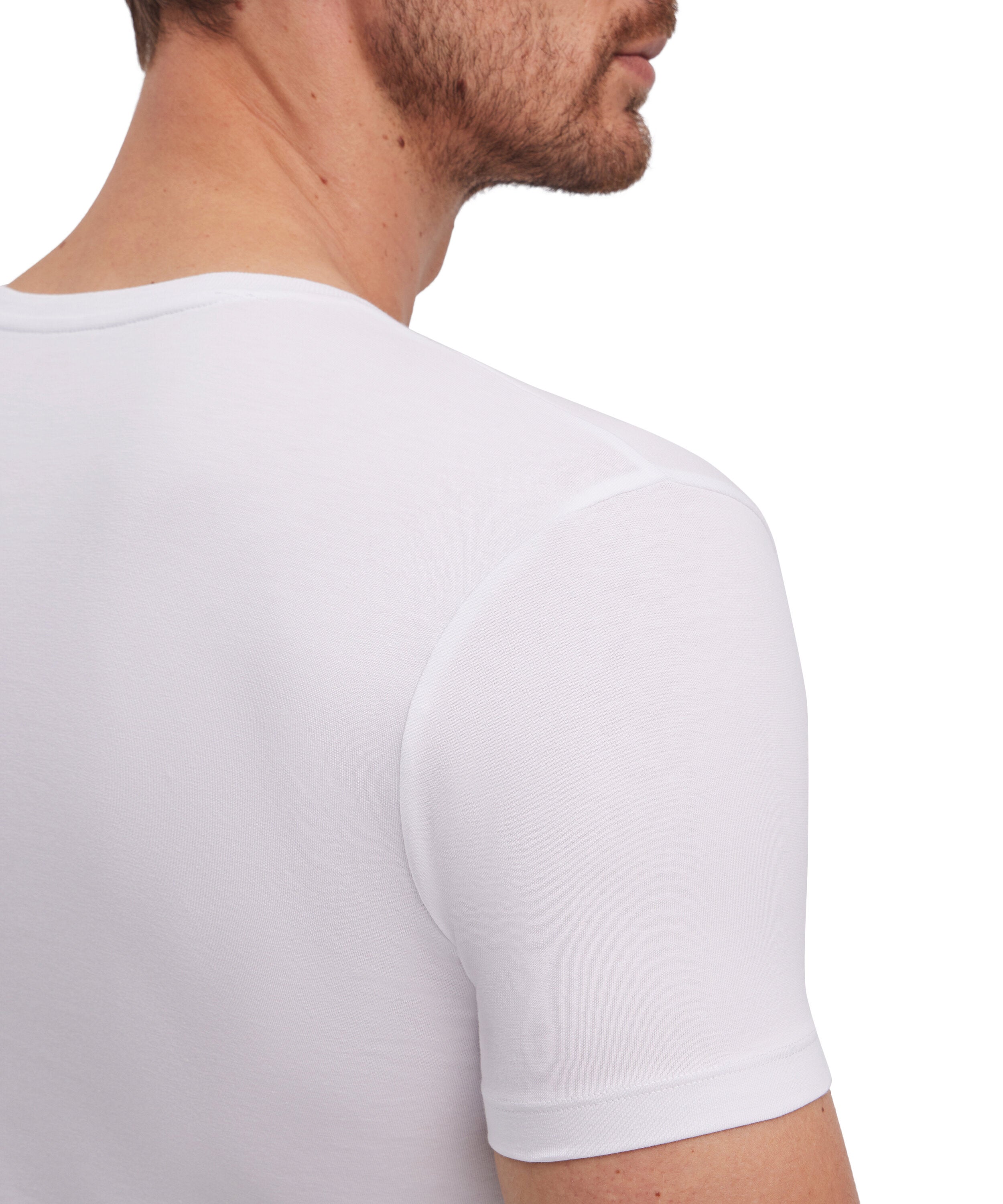 Falke 2-Pack Men T-Shirt Round-neck Daily Comfort - Men - white