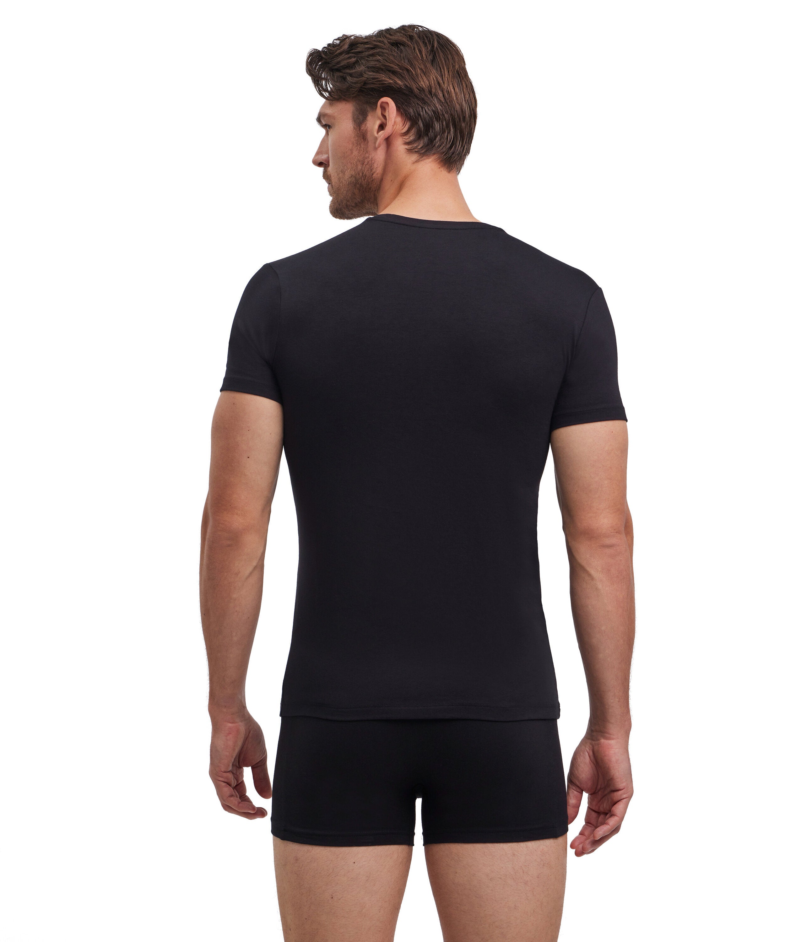 Falke 2-Pack Men T-Shirt Round-neck Daily Comfort - Men - black