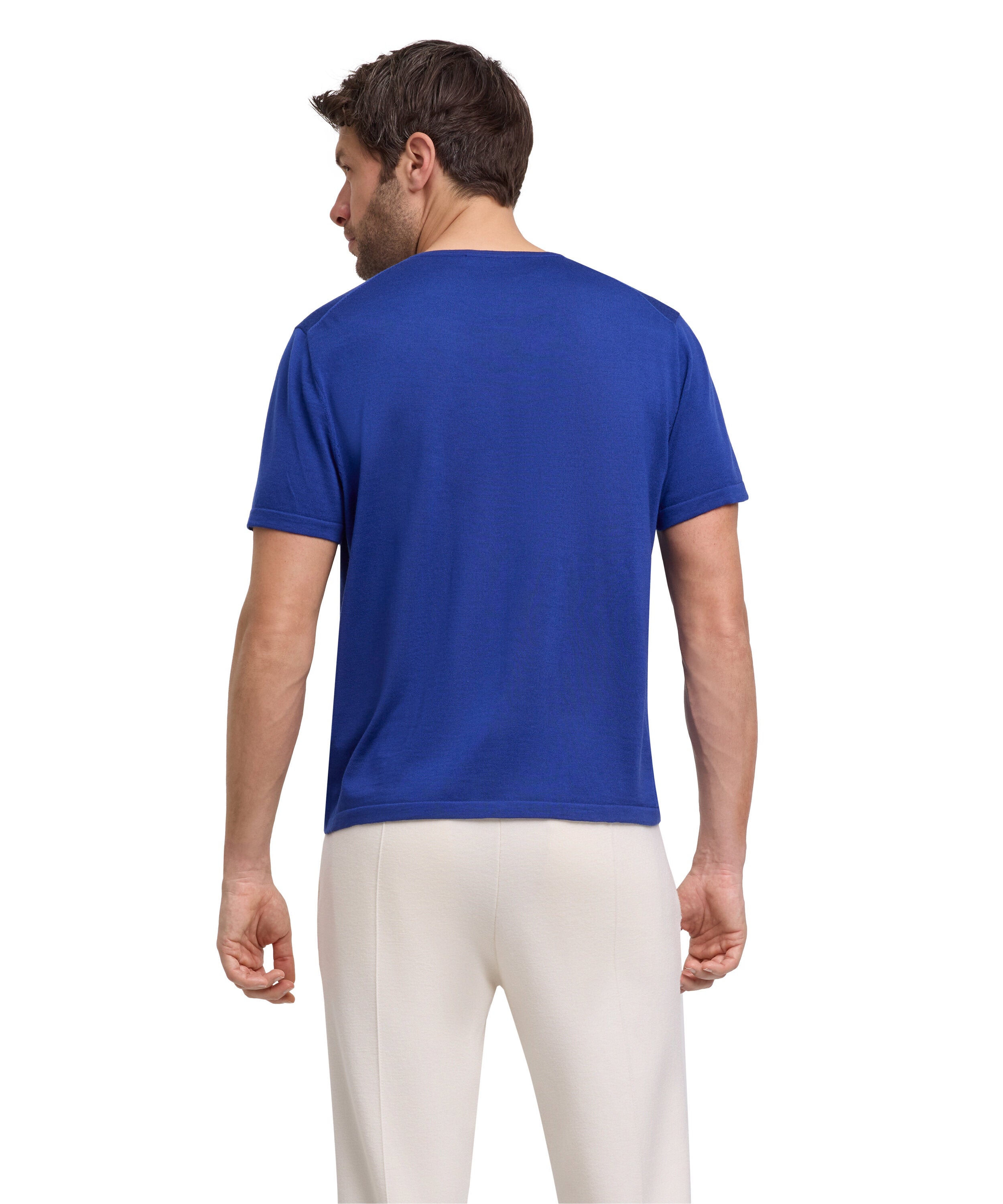 Falke Men T-Shirt Round-neck - Men - athletic blue