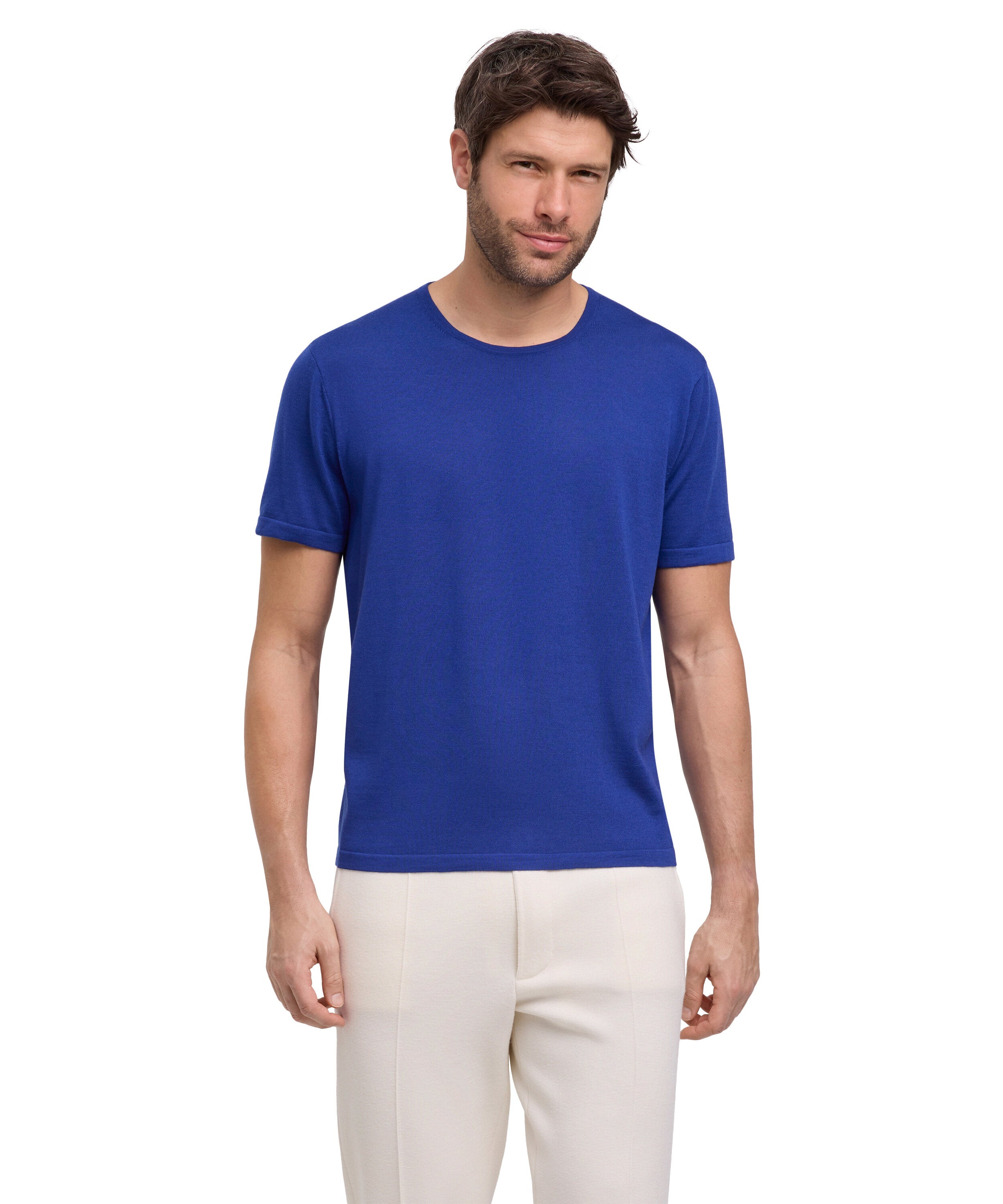 Falke Men T-Shirt Round-neck - Men - athletic blue
