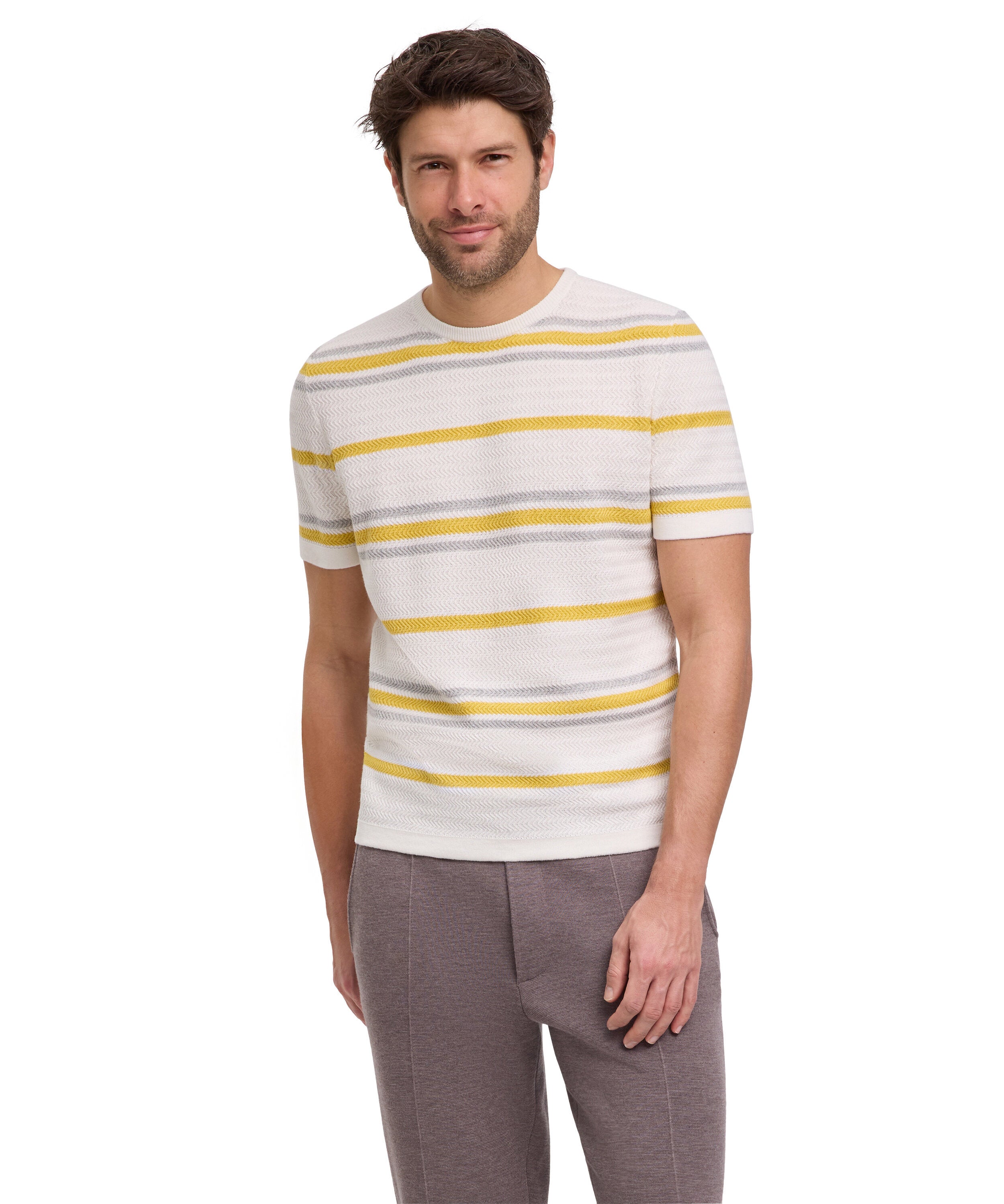 Falke Men T-Shirt Round-neck - Men - daffodil